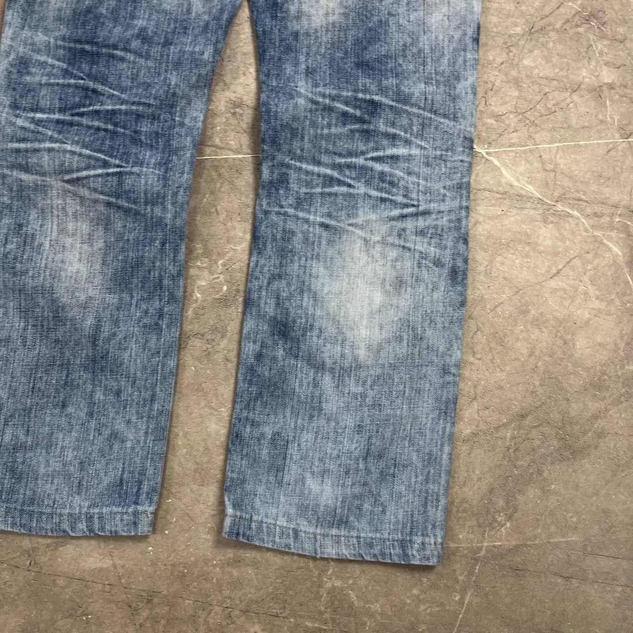 Japanese Brand Jeans Dirty Pants Faded Crash Denim Thrashed Y2K Distressed Size US 33 - 13 Thumbnail