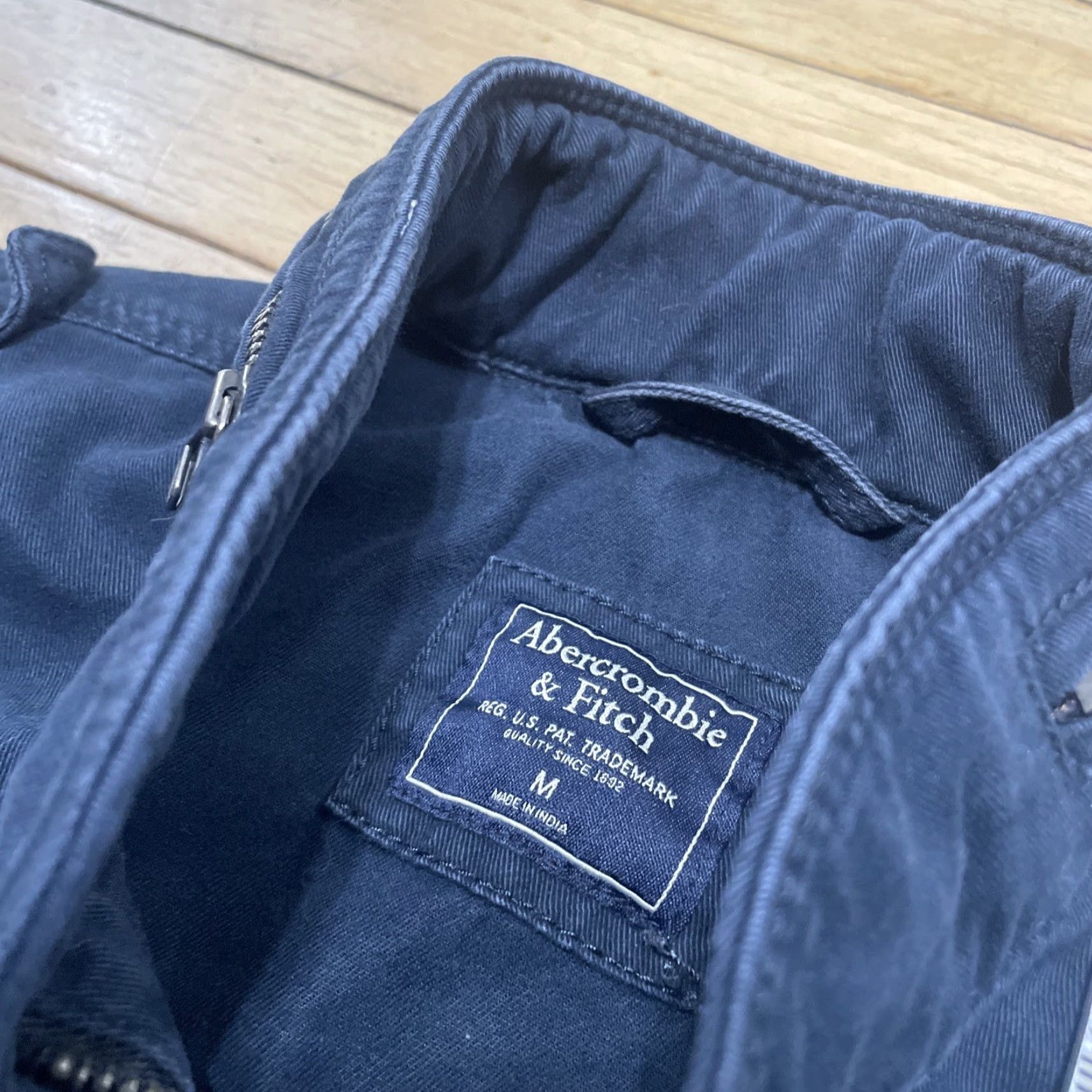 Abercrombie & Fitch VINTAGE Abercrombie & Fitch Military Field Full Zip Cargo Jacket Adult Medium Blue Size US M / EU 48-50 / 2 - 4 Thumbnail