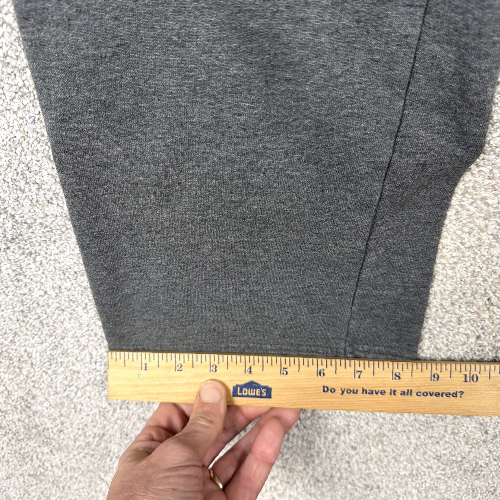 Champion Champion Sweatpants Mens Large 32x29.5 Gray Fleece Drawstring Athletic Sporty Size US 33 - 3 Thumbnail