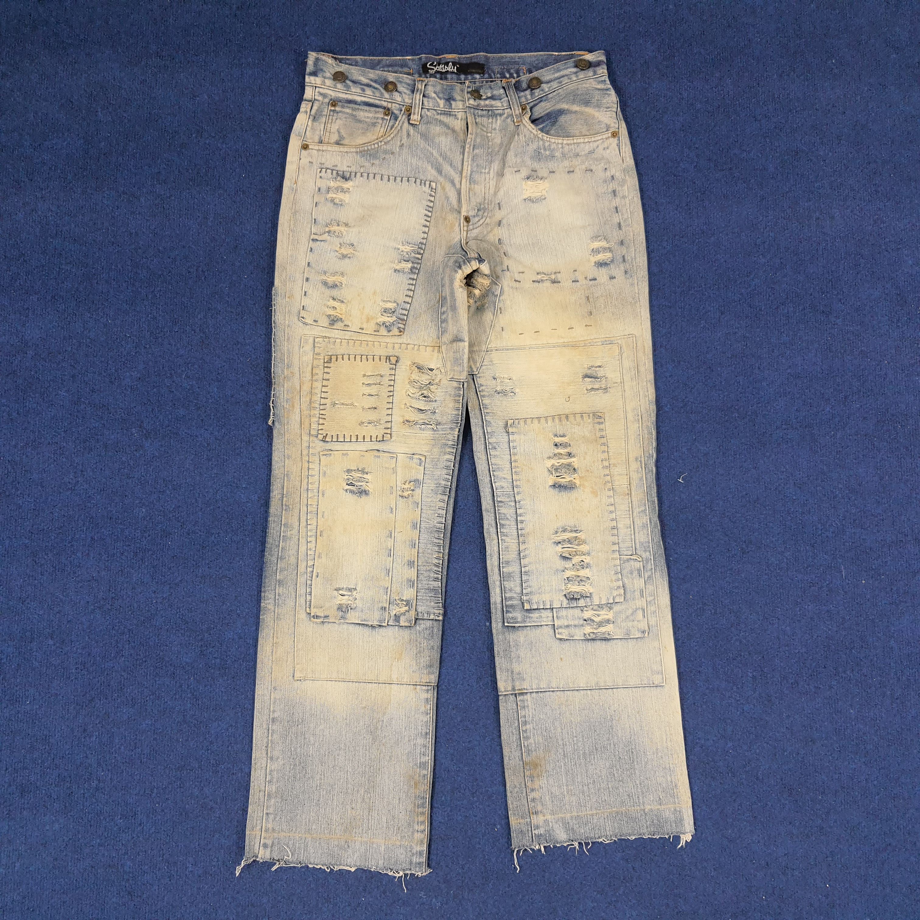 Designer × Satisfy × Vintage Vintage Satisfy Denim Rework Fashion Style Jeans Size US 30 / EU 46 - 1 Thumbnail