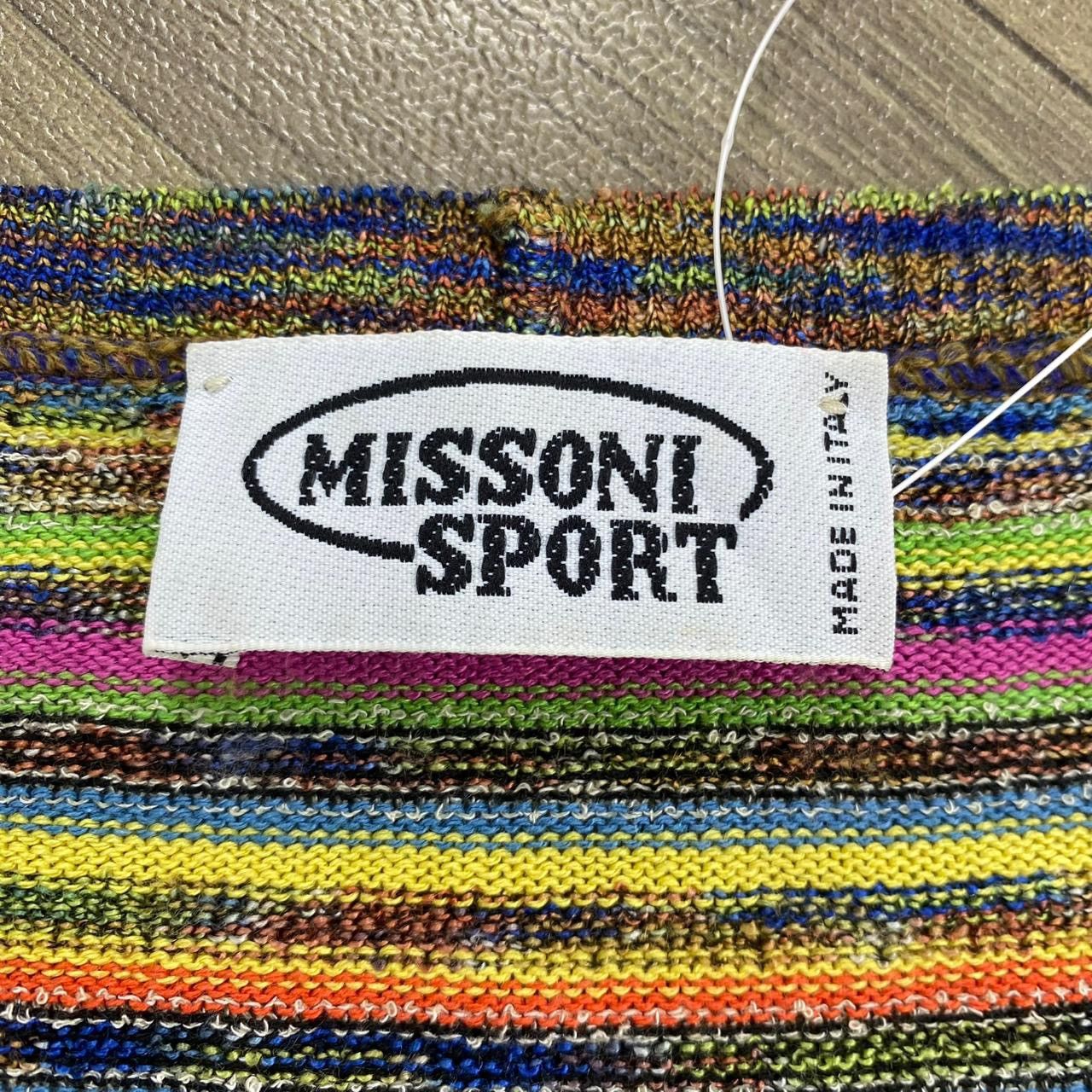 Missoni 1990s Missoni Sport Italy Striped Knitwear Longsleeve Size US L / EU 52-54 / 3 - 8 Thumbnail
