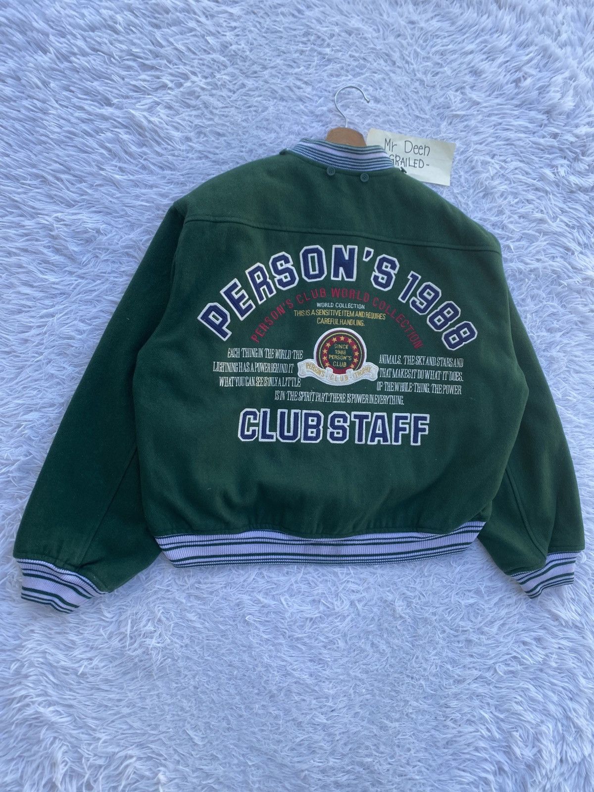 PERSON'S Rare Vintage Person’s Club 1988 Varsity Jacket Size US L / EU 52-54 / 3 - 4 Thumbnail