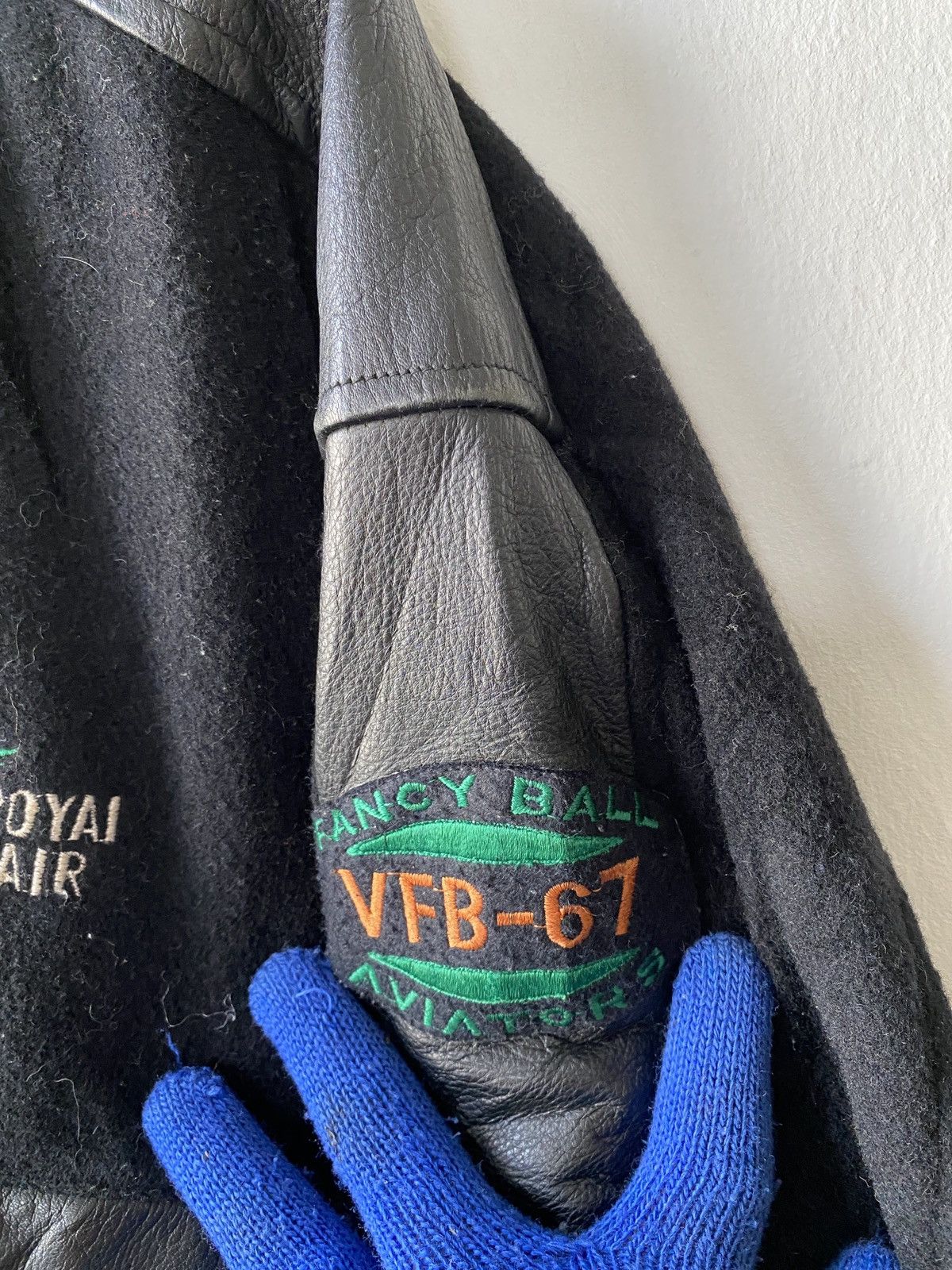 Vintage Vintage Fancy Ball Royal Air Aviators Varsity Jacket Size US L / EU 52-54 / 3 - 7 Thumbnail