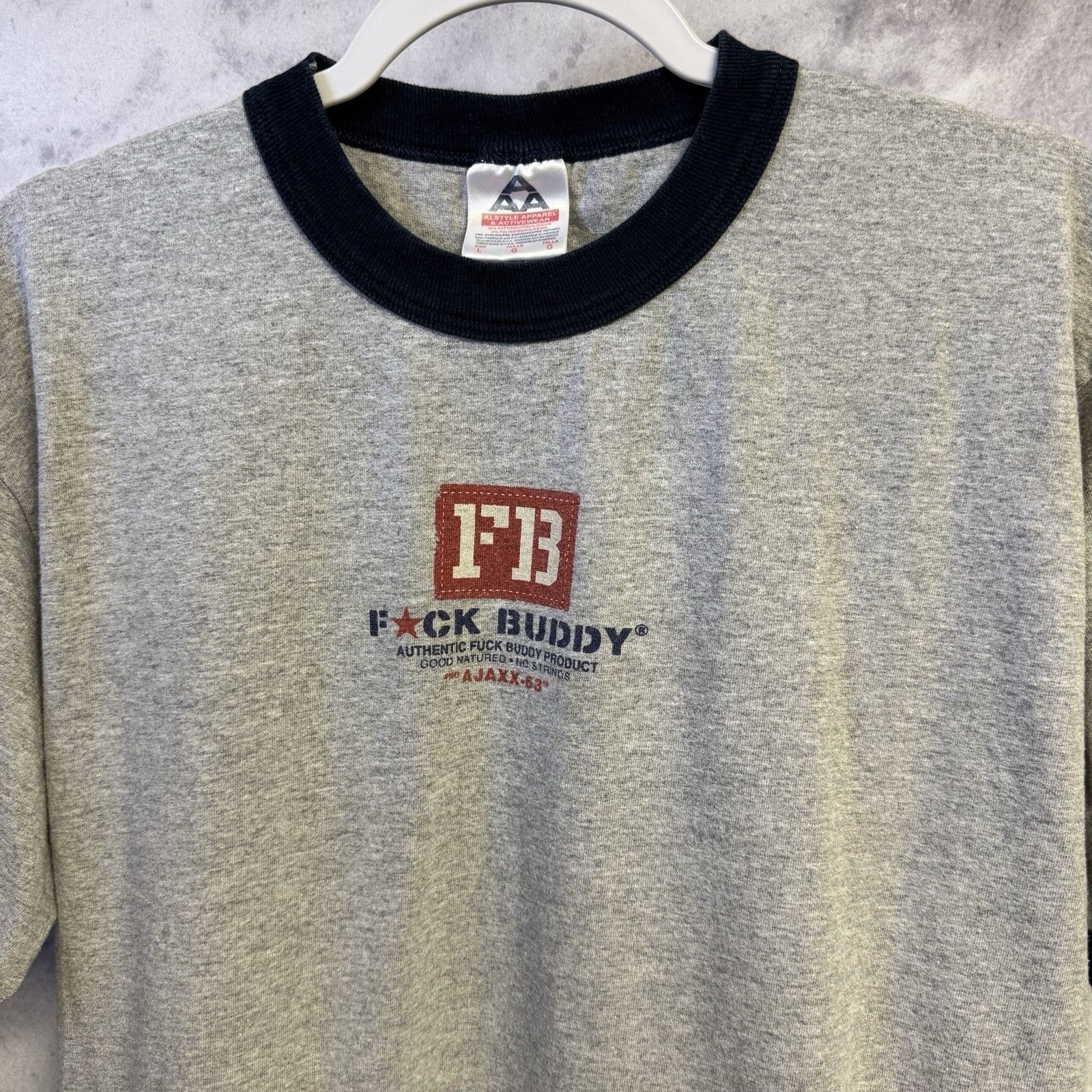 Vintage Vintage F*ck Buddy Skate T Shirt Mens 90s Y2K Streetwear Size US L / EU 52-54 / 3 - 2 Thumbnail