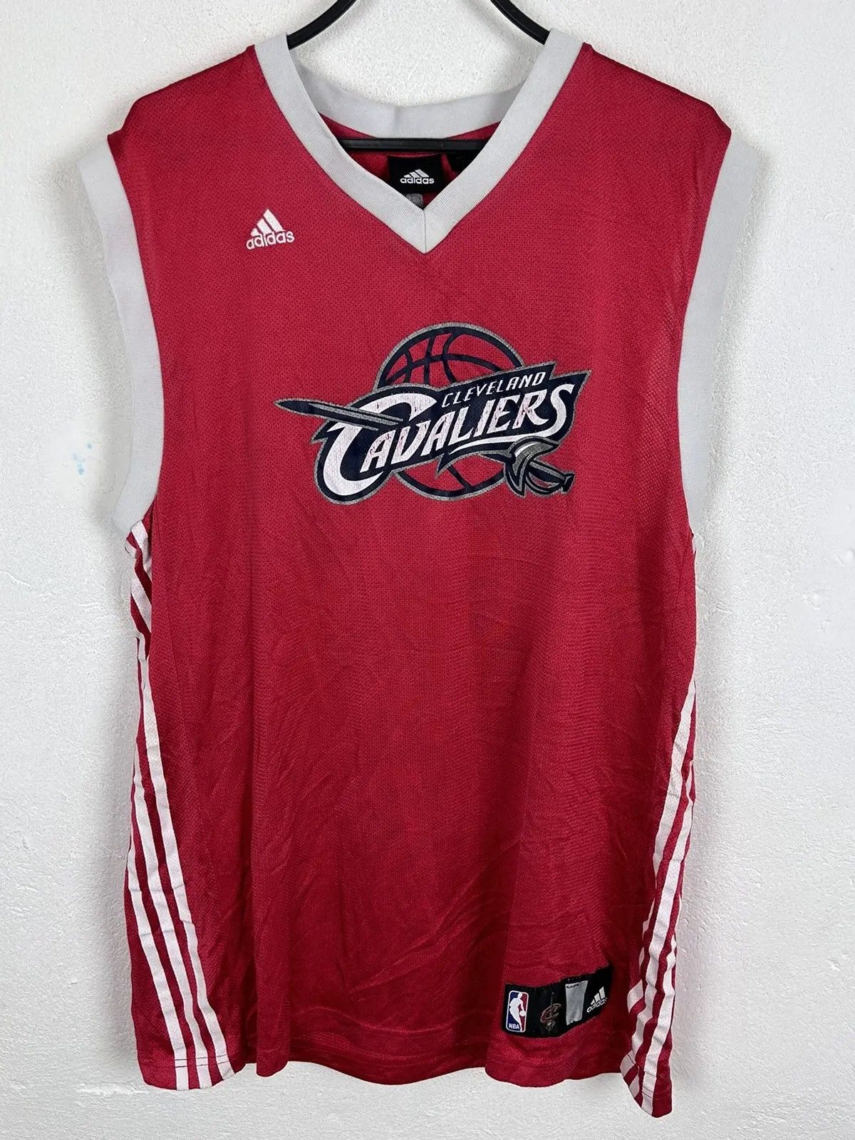 Adidas 00s Vintage Adidas x Cleveland Cavaliers #23 James Jersey Size US L / EU 52-54 / 3 - 1 Thumbnail