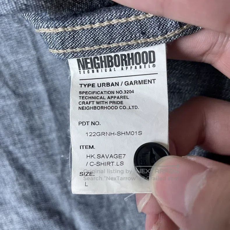 Neighborhood Neighborhood Embroidered Bird Denim Shirt Size US L / EU 52-54 / 3 - 8 Thumbnail