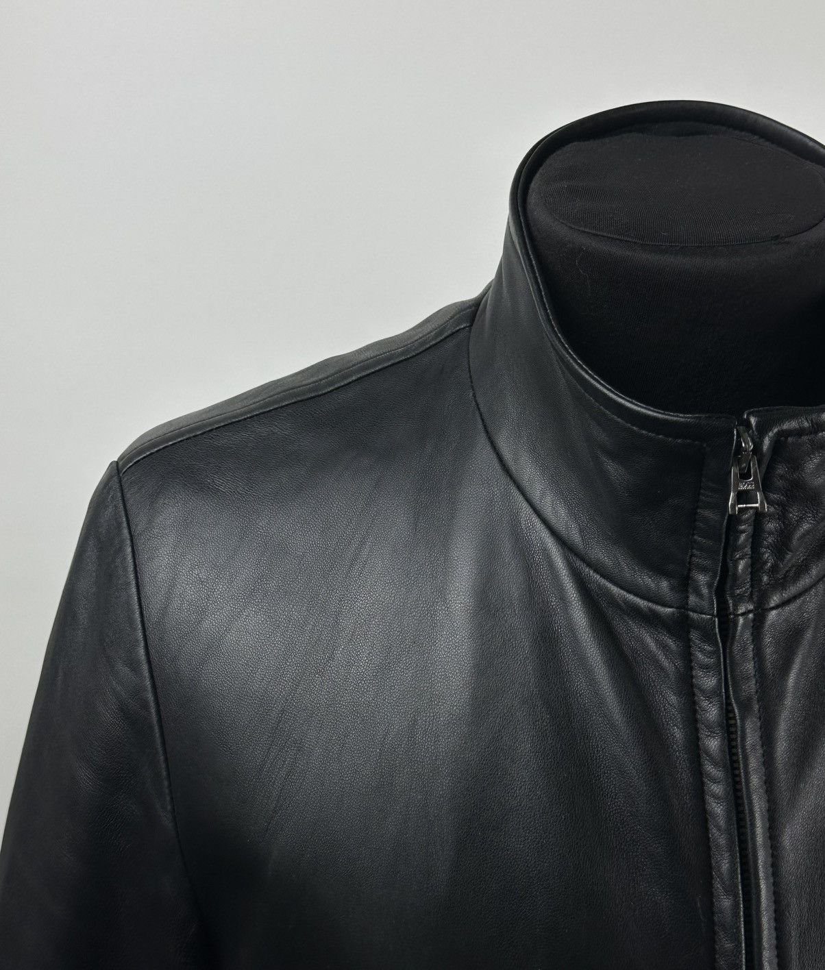 Hugo Boss Men Hugo Boss Black Lamb Leather Vintage Style Padded Jacket Size US M / EU 48-50 / 2 - 3 Thumbnail