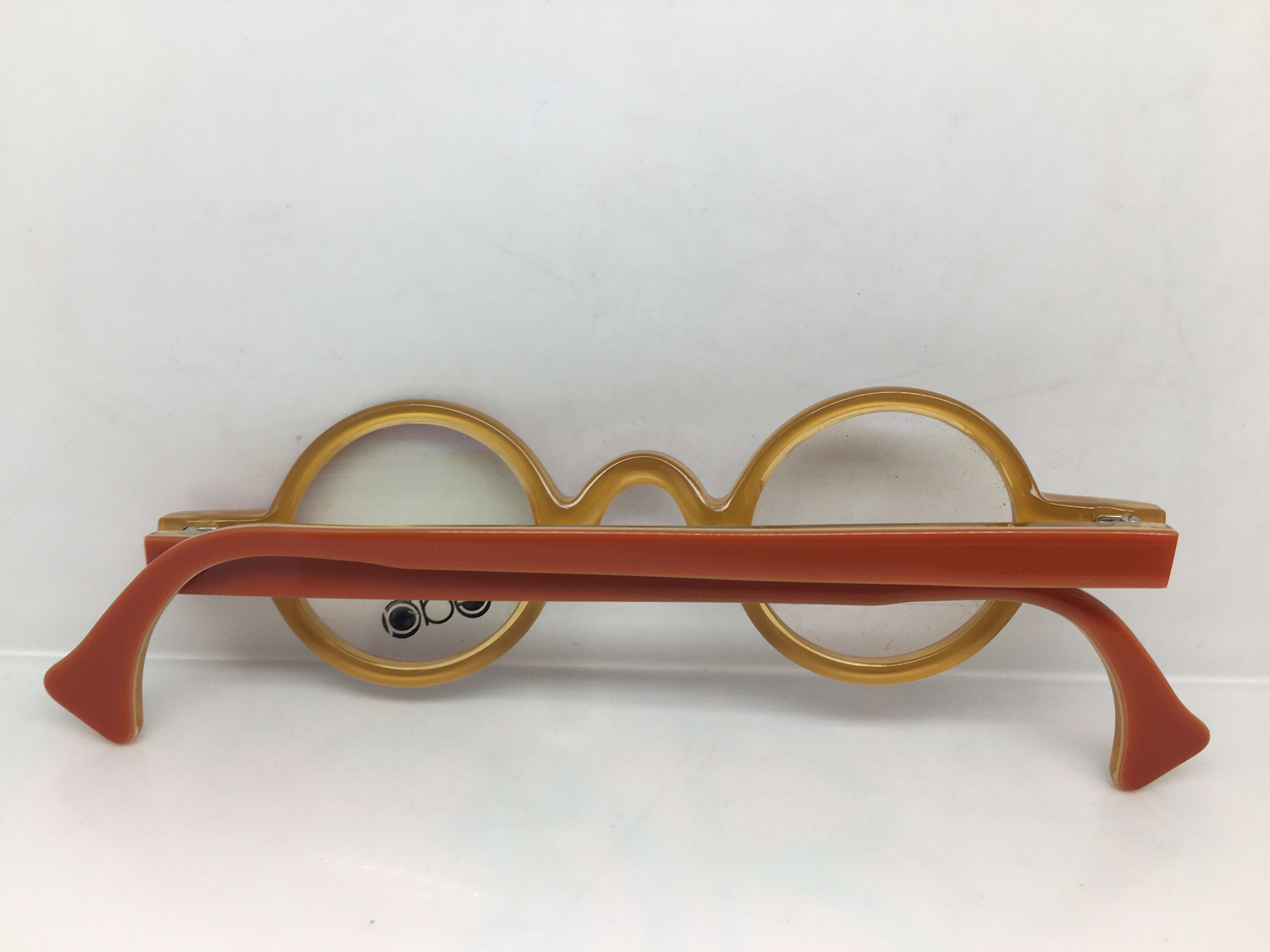 Other EYECRAFT 3012B Orange Ivy League Round Eyeglasses Frame Size ONE SIZE - 7 Thumbnail