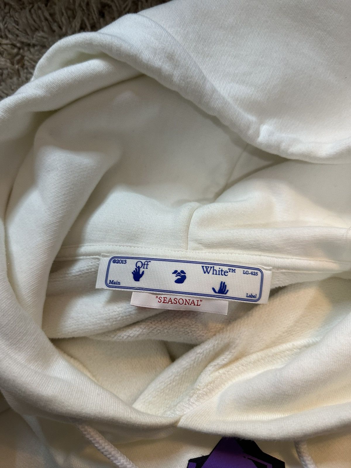 Off-White × Virgil Abloh Off-White Wizard White Hoodie Size L Size US L / EU 52-54 / 3 - 5 Thumbnail