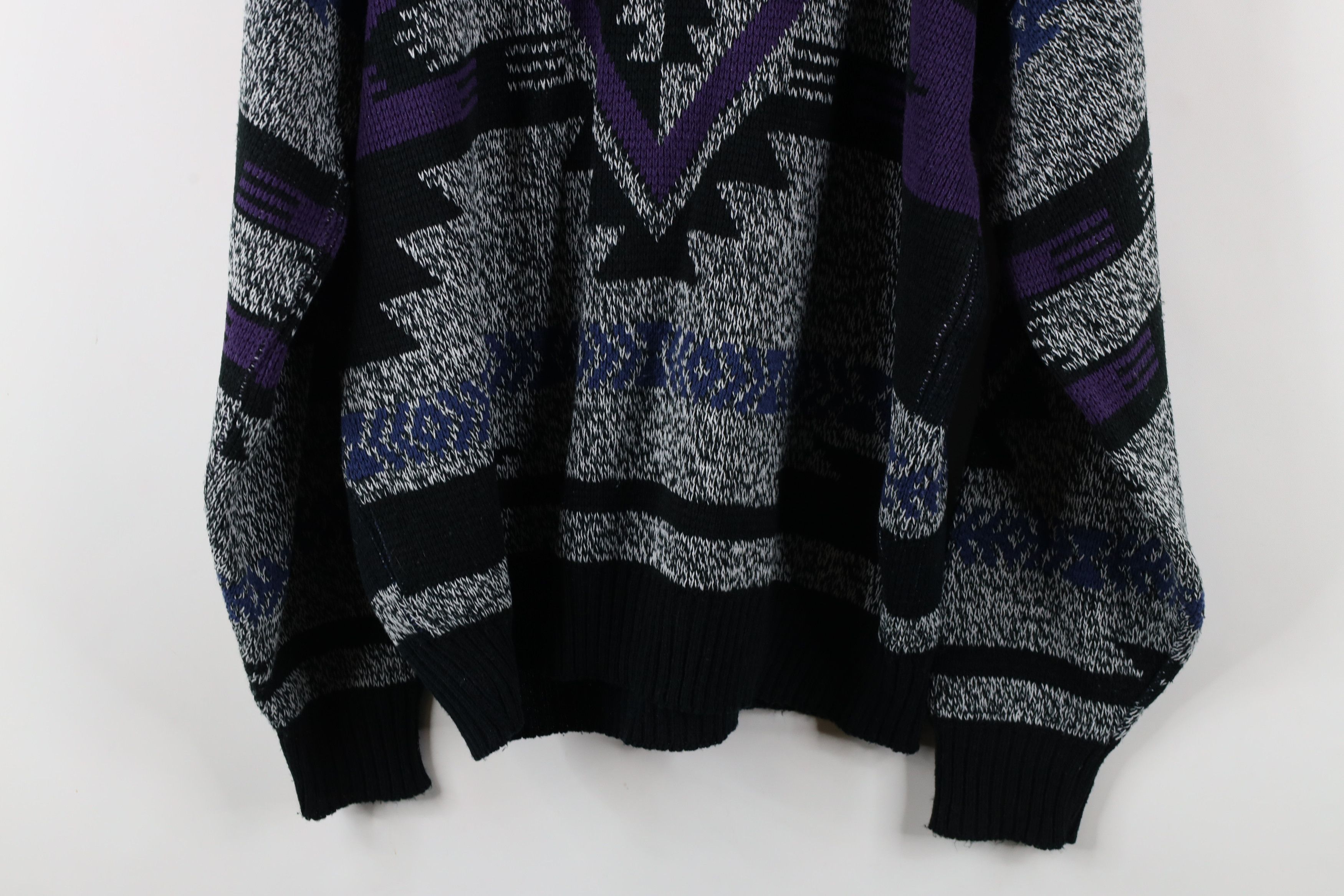 Vintage Vintage 90s Coogi Style Fiesta Southwestern Knit Sweater Size US XL / EU 56 / 4 - 12 Thumbnail