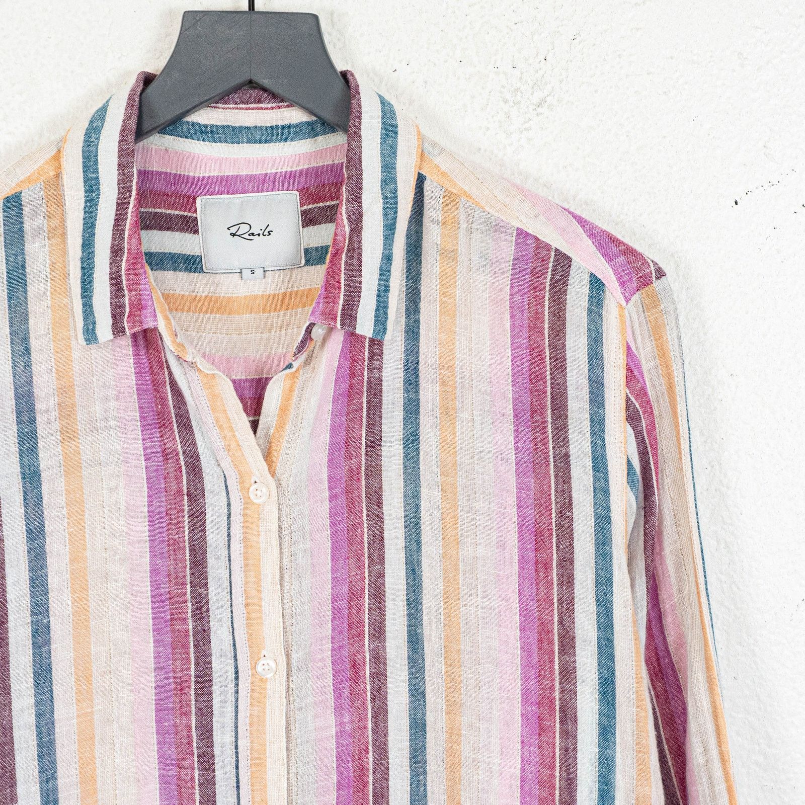 Rails Rails Sydney Avila Stripe Button up Shirt stripe Linen Size S / US 4 / IT 40 - 4 Thumbnail