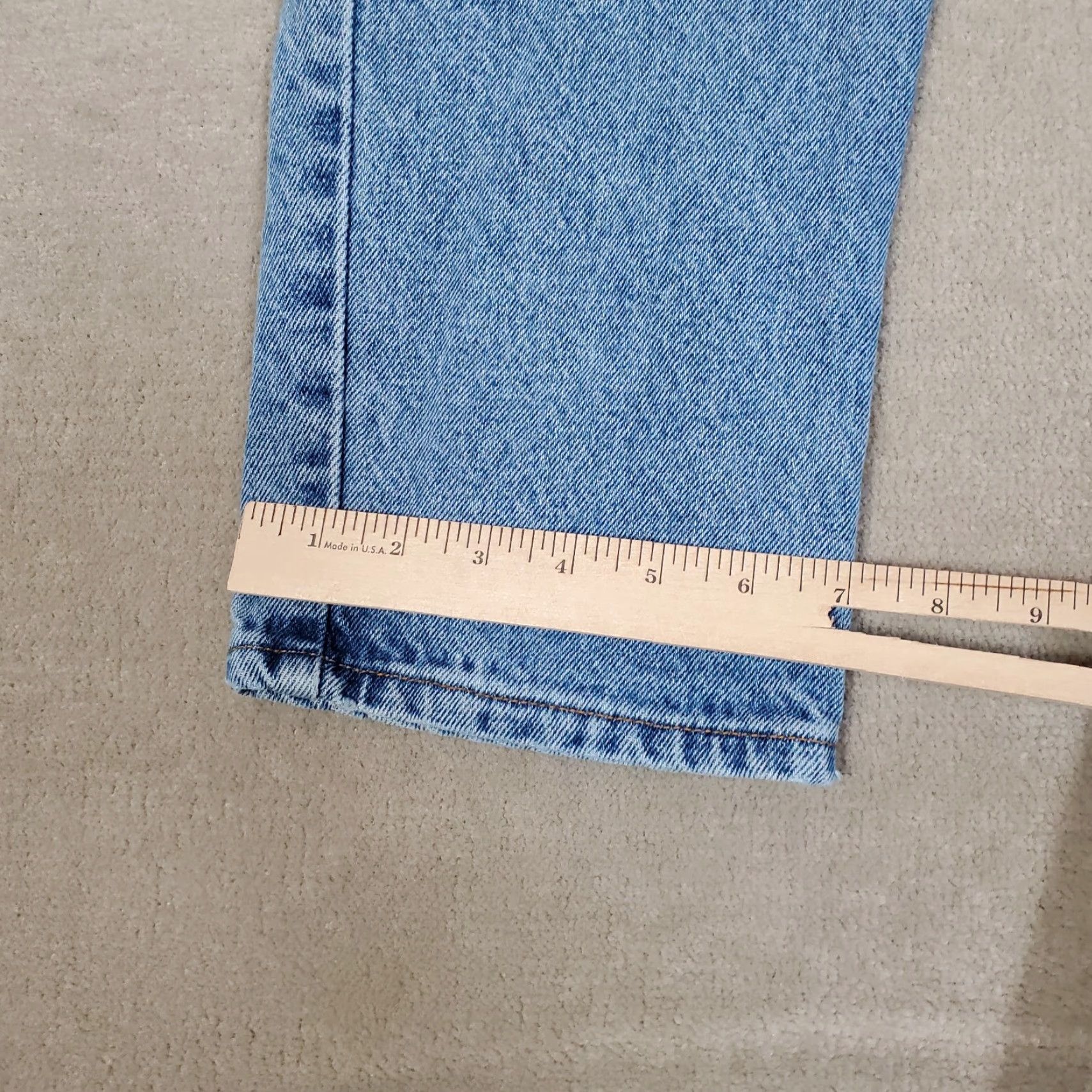 Levi's VINTAGE Levis Jeans Mens 33x31 Blue 550 Relaxed Fit Tapered Leg Orange Tab Light Size US 33 - 6 Thumbnail