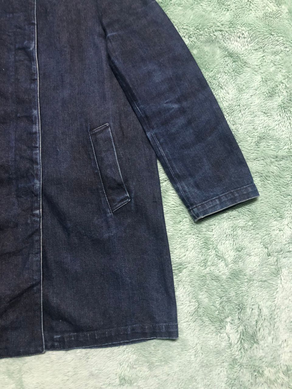 ATSURO TAYAMA × Denim & Co. × Japanese Brand VINTAGE A/T ATSURO TAYAMA DENIM COAT JACKET DISTRESSED FADED Size M / US 6-8 / IT 42-44 - 7 Thumbnail