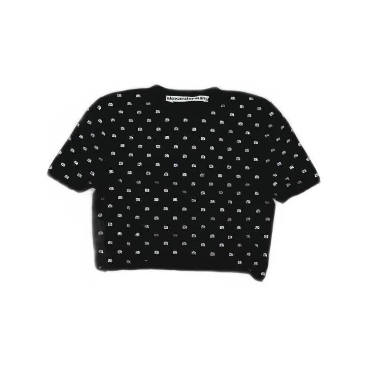 Alexander Wang Alexander Wang SS23 Short Sleeve Crystal Tee - Size S / US 4 / IT 40 - 2 Thumbnail