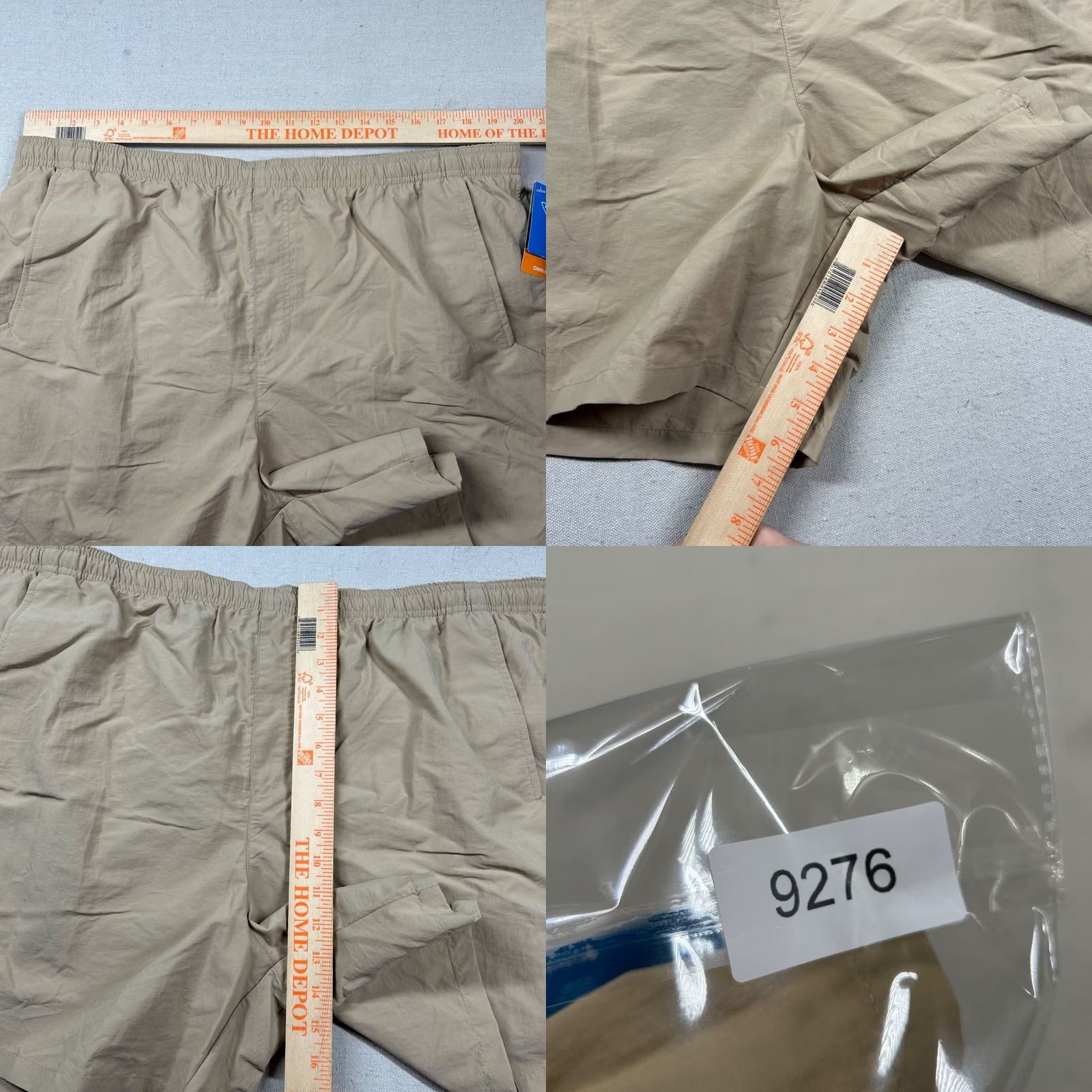 Vintage Columbia Shorts Mens XL Clearwater Shores Trunk Swim Beige Lined Brown/Nylon Polyester Beach Size US 36 / EU 52 - 8 Thumbnail