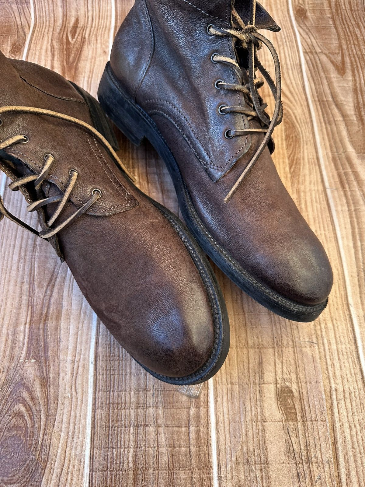 A.S.98 AS 98 Leather Boots Avant Garde Burnished Combat x Guidi Size US 12 / EU 45 - 8 Thumbnail