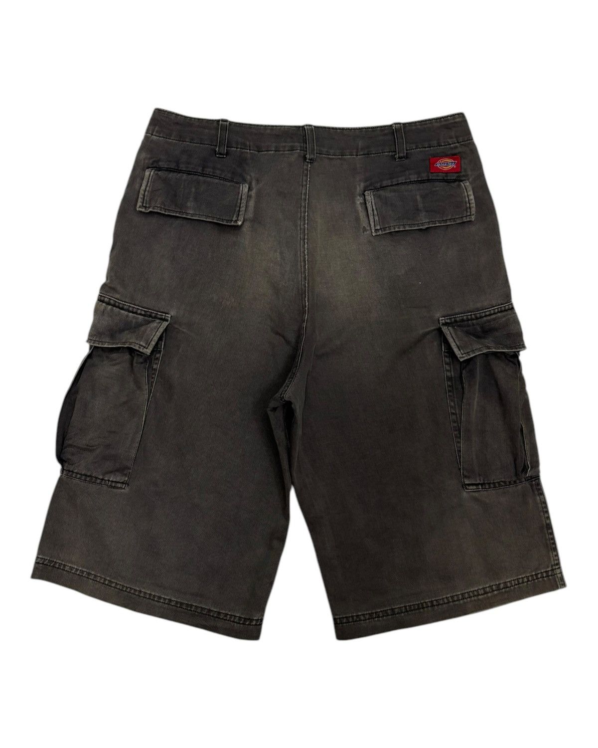 Dickies × Faded Glory × Japanese Brand Rare Vintage DICKIES Faded Grey Short Cargo Pants Size US 32 / EU 48 - 3 Thumbnail