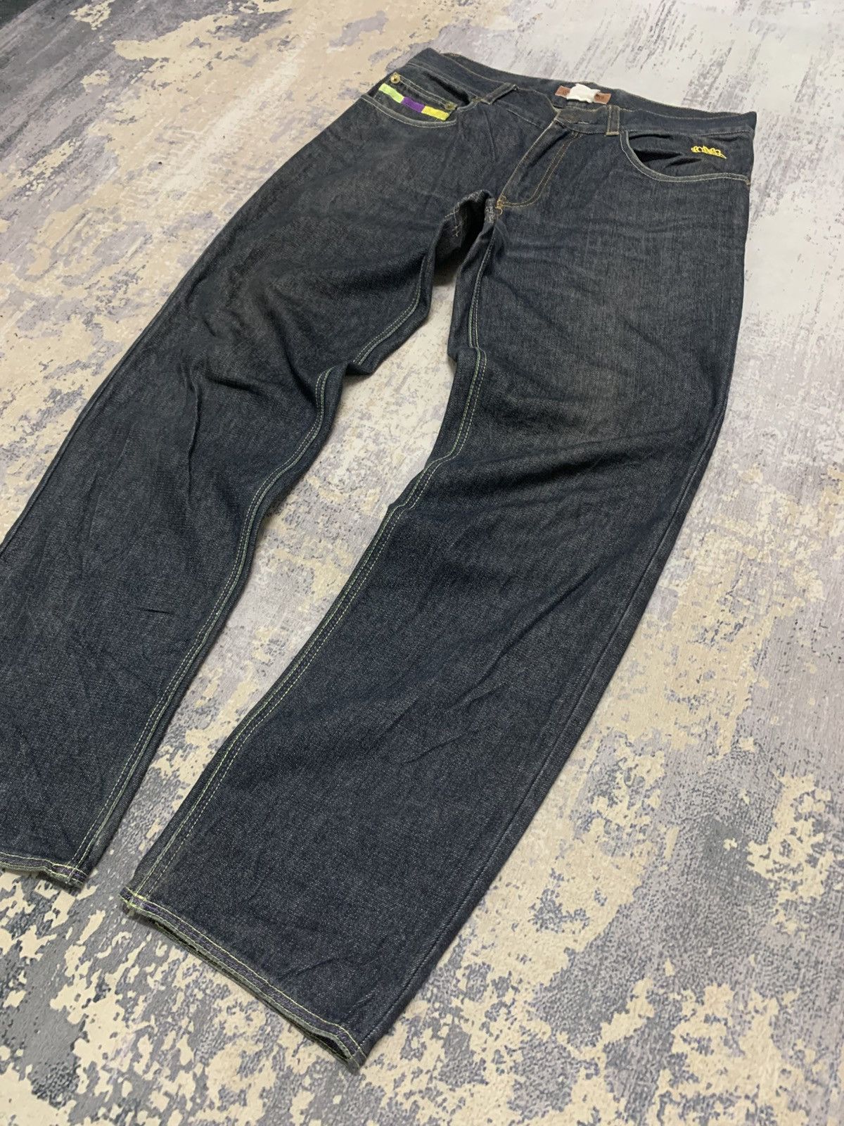 Japanese Brand Japanese Brand Octopus Army Black Loose Fit Jeans Size US 32 / EU 48 - 5 Thumbnail