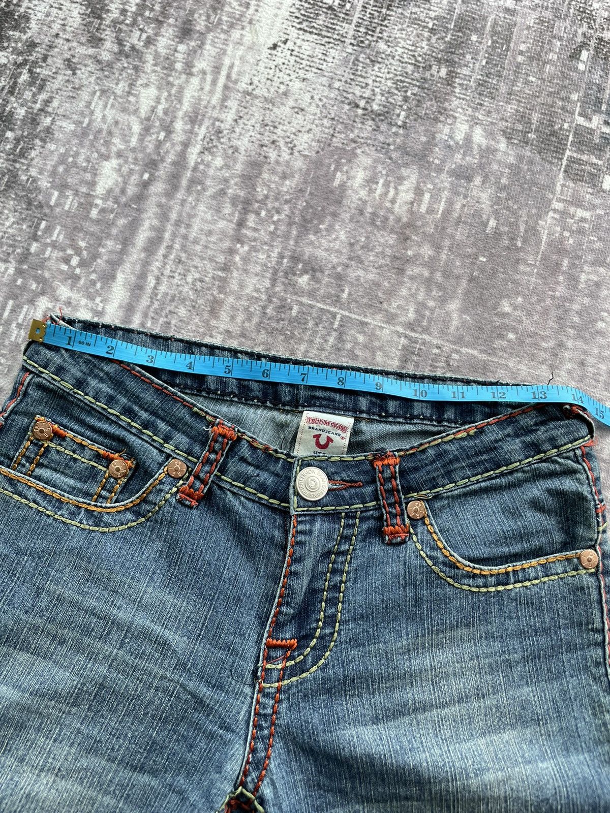 True Religion TRUE RELIGION RICKY SUPER QT MULTI COLOUR DOUBLE STITCH Size US 28 / EU 44 - 9 Thumbnail