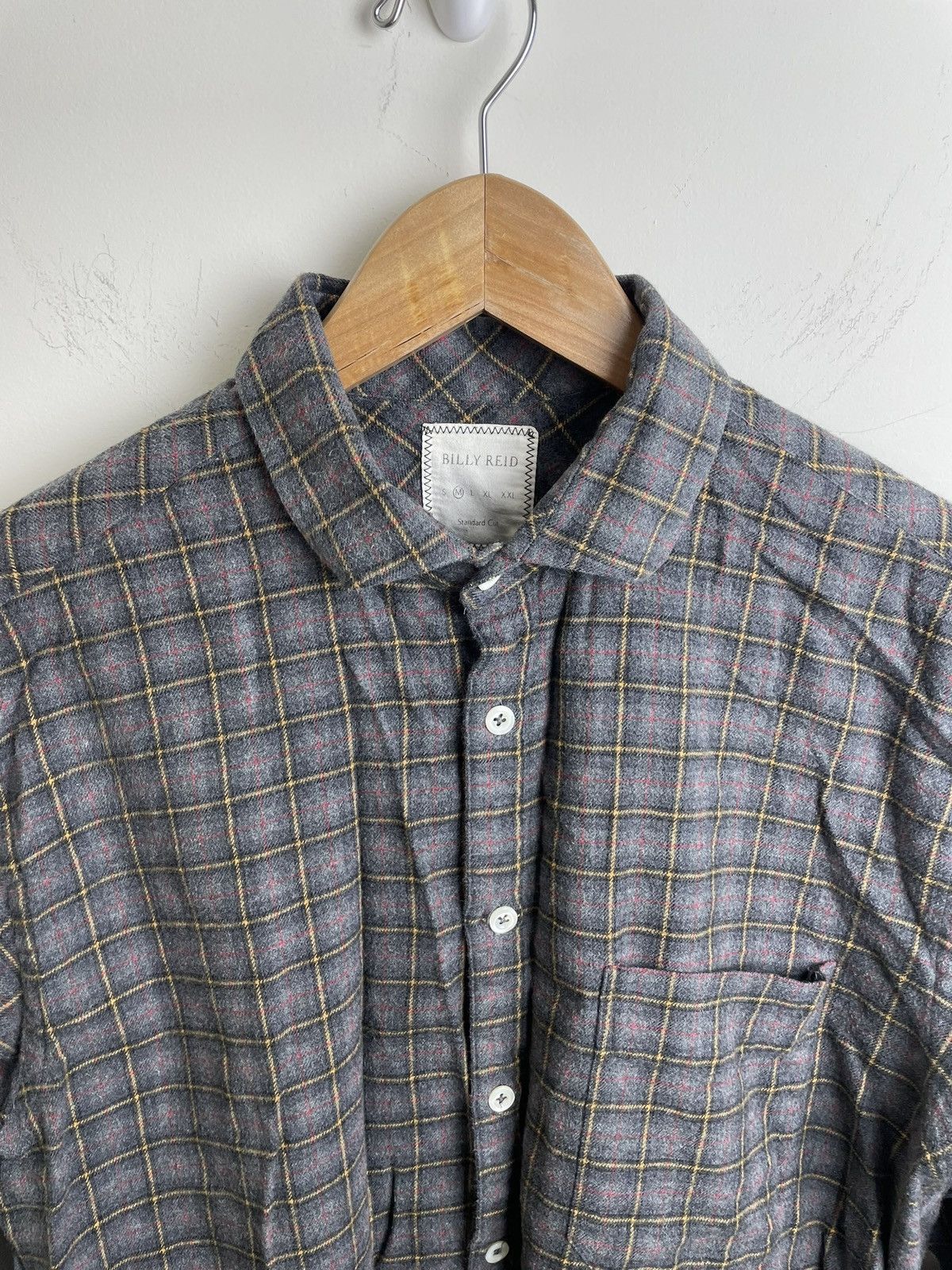 Billy Reid Plaid Cotton Shirt Made in Italy Size US M / EU 48-50 / 2 - 3 Thumbnail
