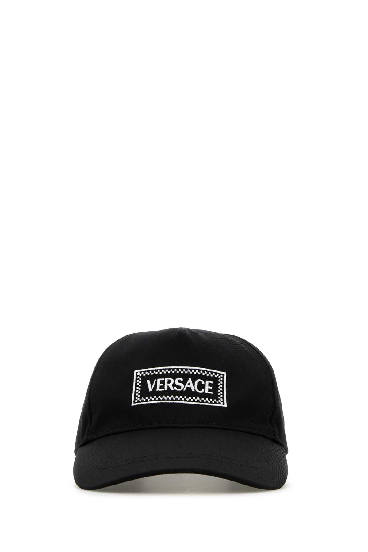 Versace Black Cotton Baseball Cap Size ONE SIZE - 1 Thumbnail
