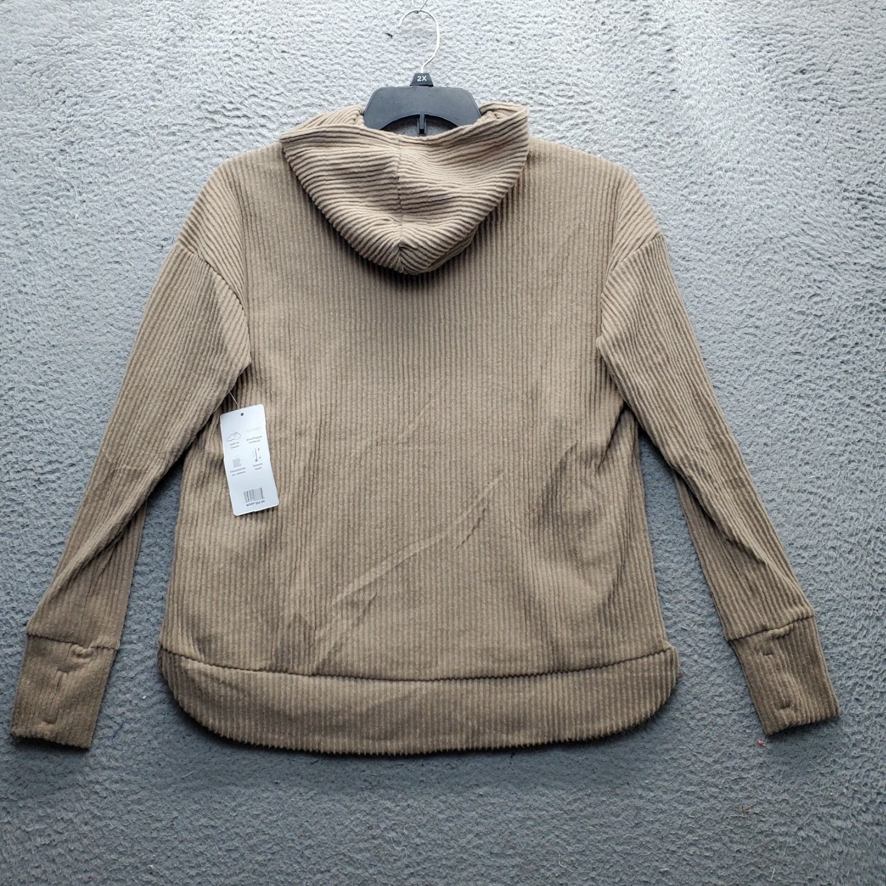 Jones New York Jones New York Hoodie Womens Small Brown Sport Rib Breathable Thumb Hole Sleeve Size S / US 4 / IT 40 - 2 Thumbnail