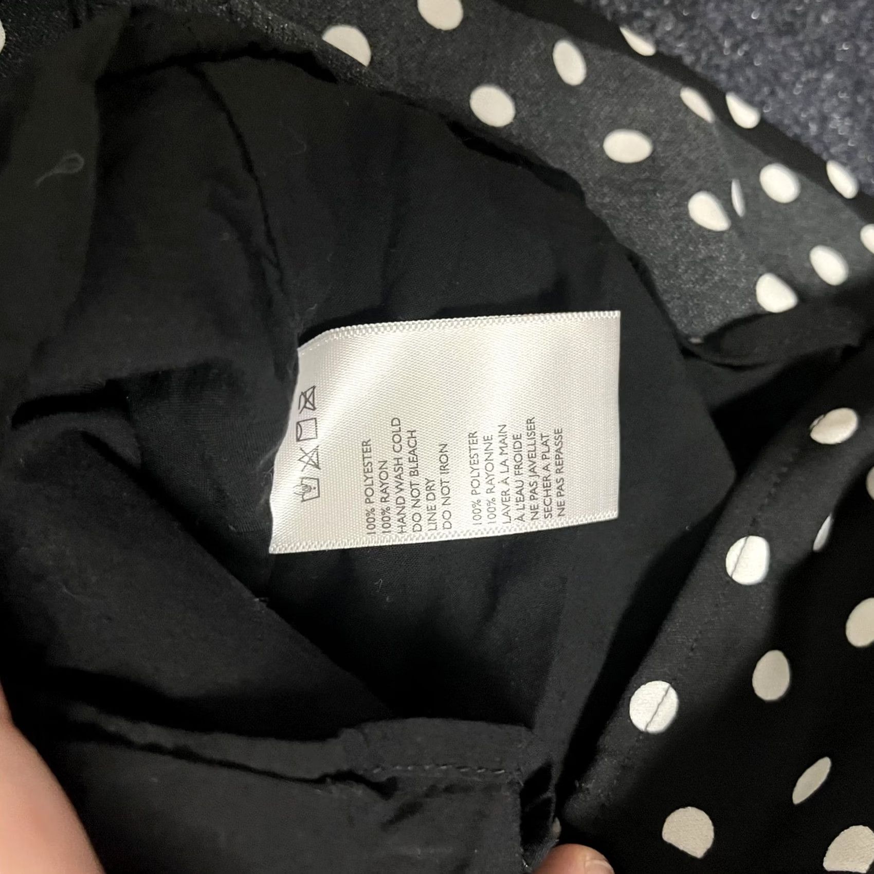 Urban Outfitters VINTAGE No — Urban Outfitters Dress Womens XS Black Polka Dot Slip Mini Spaghetti Strap Size XS / US 0-2 / IT 36-38 - 3 Thumbnail