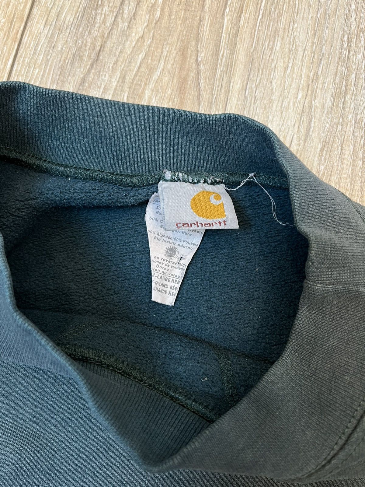 Carhartt ♻️CARHARTT DISTRESSED BOXY FIT FADED VINTAGE SWEATSHIRT Size US L / EU 52-54 / 3 - 5 Thumbnail
