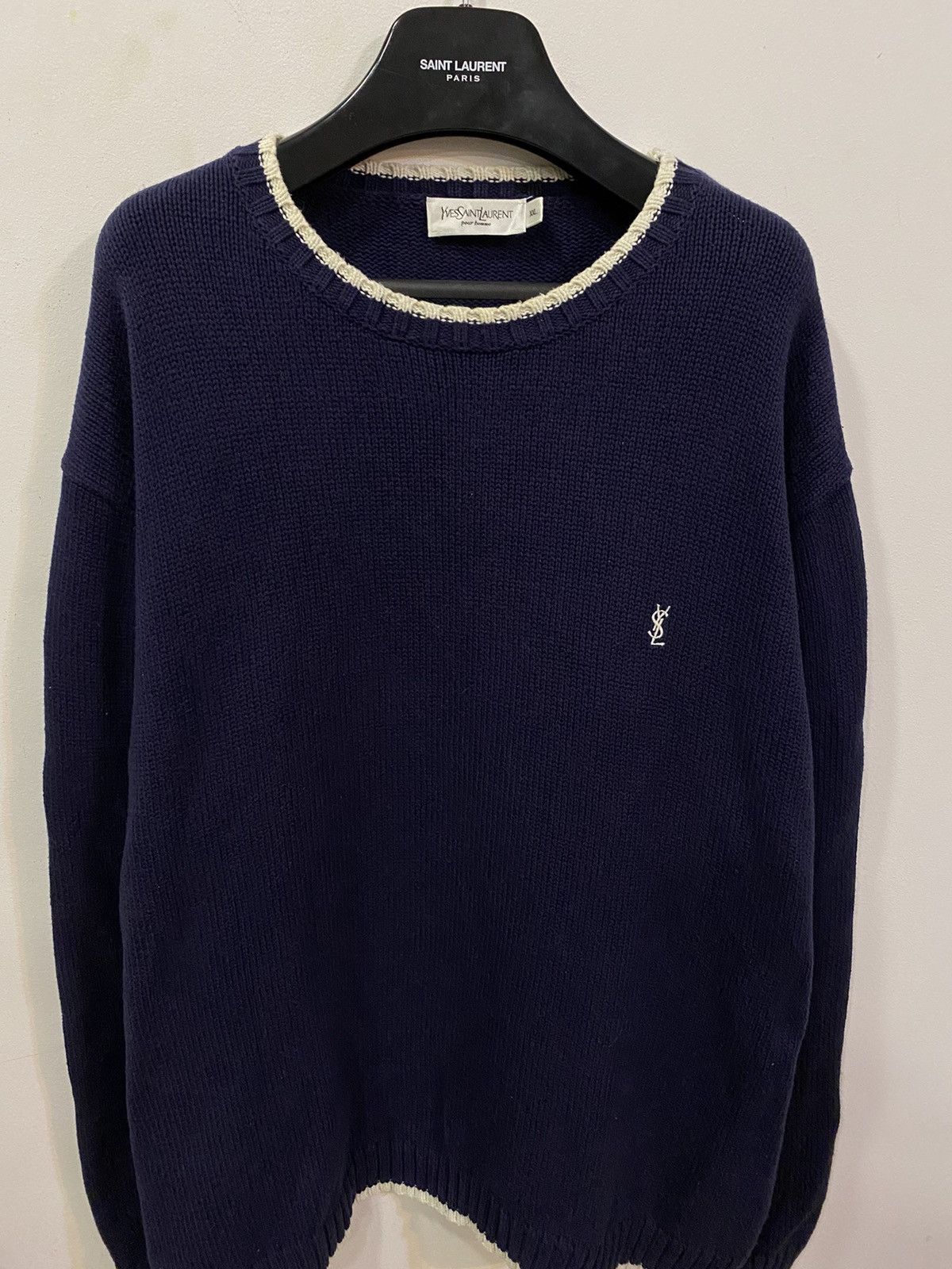 Yves Saint Laurent YSL Sweater Knit Heavy Thick Size US XXL / EU 58 / 5 - 16 Thumbnail