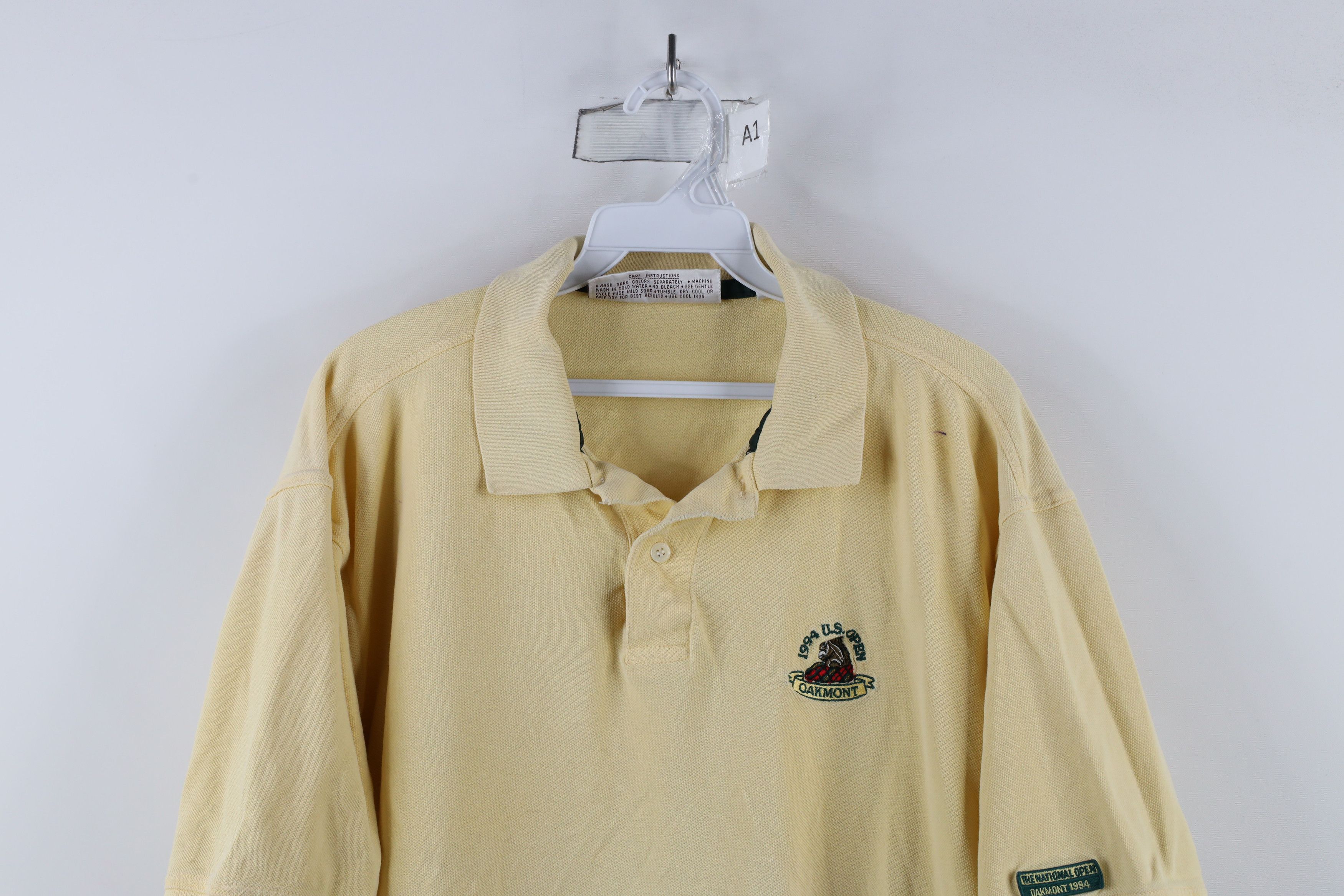 Vintage Vintage 90s Spell Out 1994 US Open Oakmont Golf Polo Shirt Size US L / EU 52-54 / 3 - 2 Thumbnail