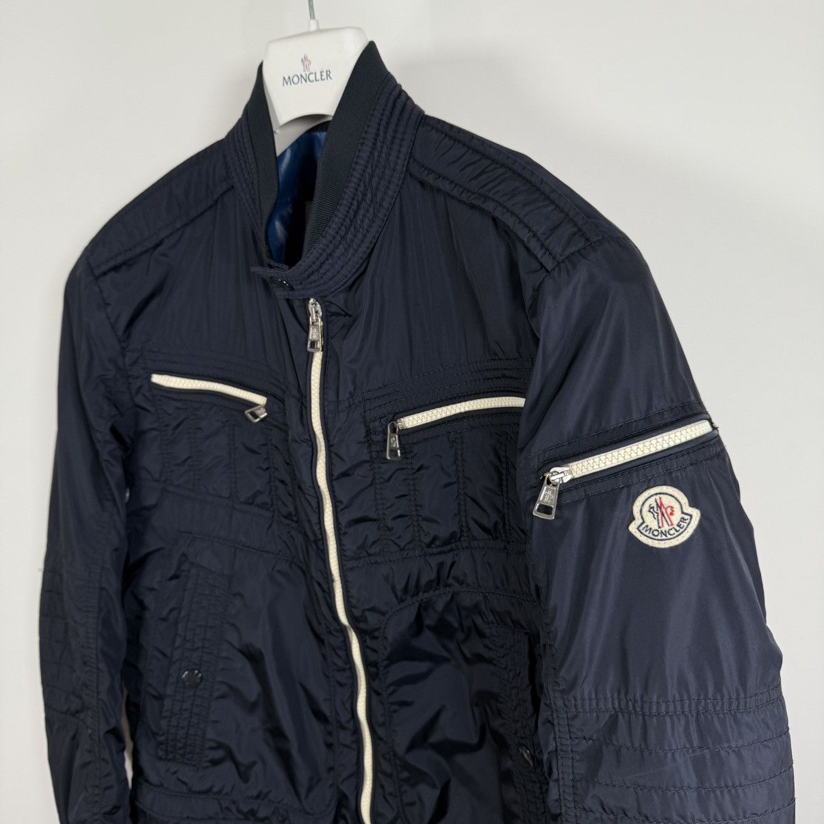 Moncler Moncler Thym Men’s Nylon Windbreaker Jacket Size 2 (S) Navy Size US S / EU 44-46 / 1 - 3 Thumbnail