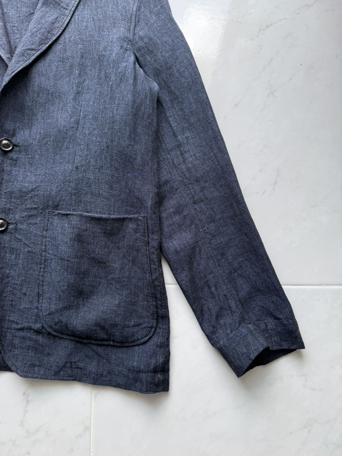 Lardini 💥LUXURY💥 Lardini Indigo Blue Blazer Jacket Size US M / EU 48-50 / 2 - 6 Thumbnail