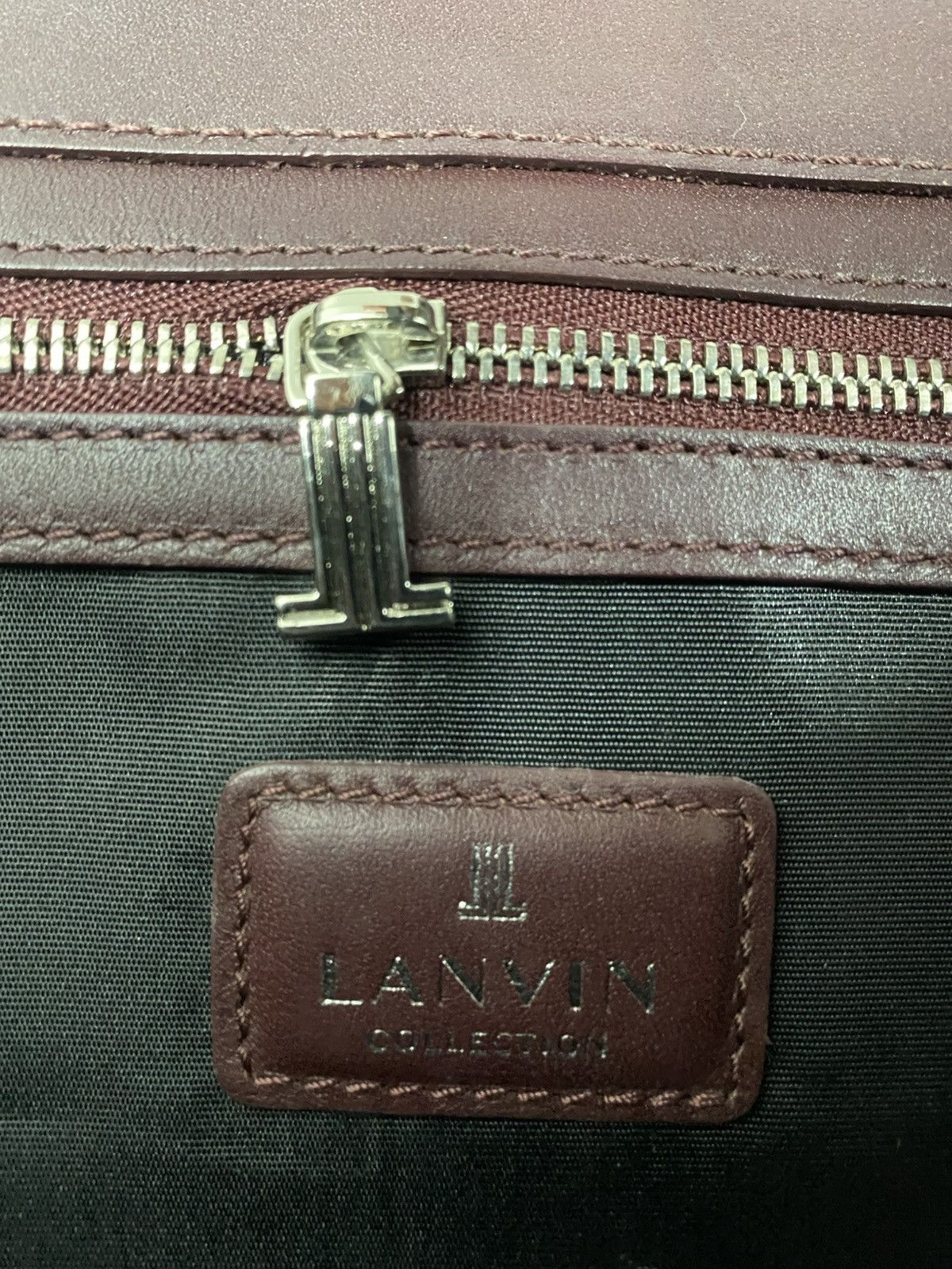 Lanvin Lanvin collection leather crossbody burgandy Size ONE SIZE - 9 Thumbnail