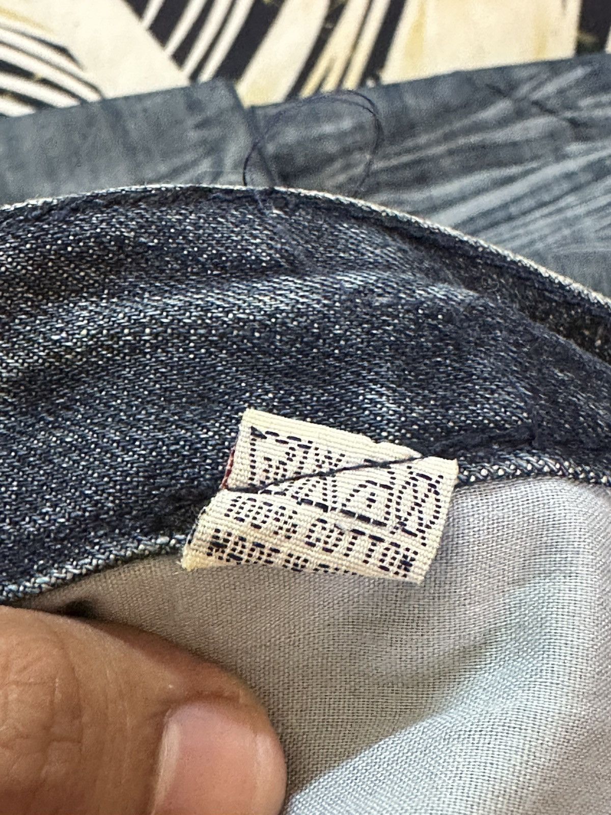 Tornado Mart Vintage T.S.L Jeans Campus Crew Baggy Embellished Poem Denim Size US 31 - 8 Thumbnail