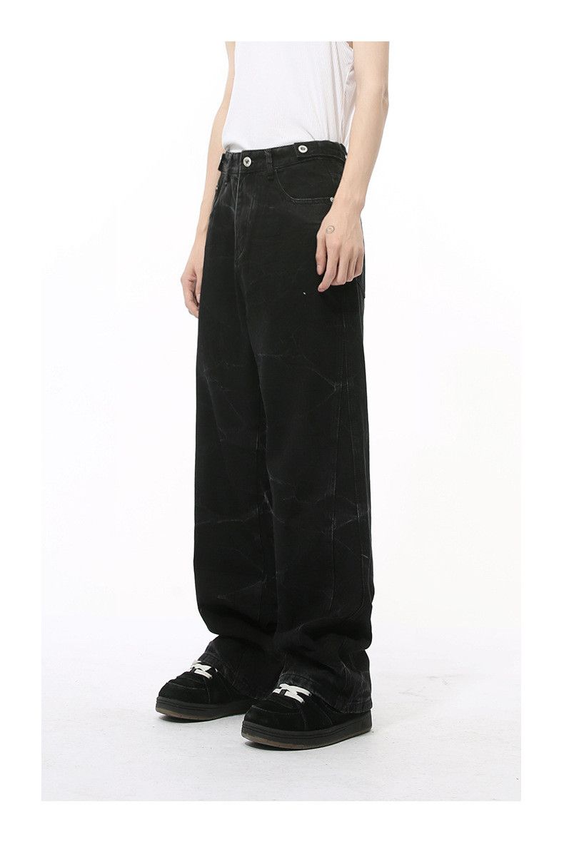 Japanese Brand Japanese style retro loose men's straight tie-dye jeans Size US 32 / EU 48 - 4 Thumbnail