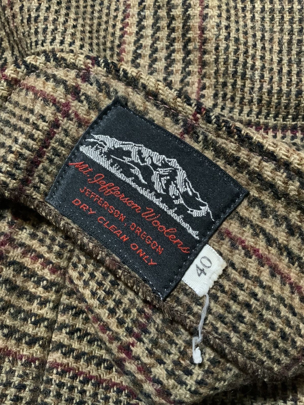 Vintage Vintage Mt. Jefferson Woolens Oregon Houndstooth Wool Jacket Size US S / EU 44-46 / 1 - 5 Thumbnail