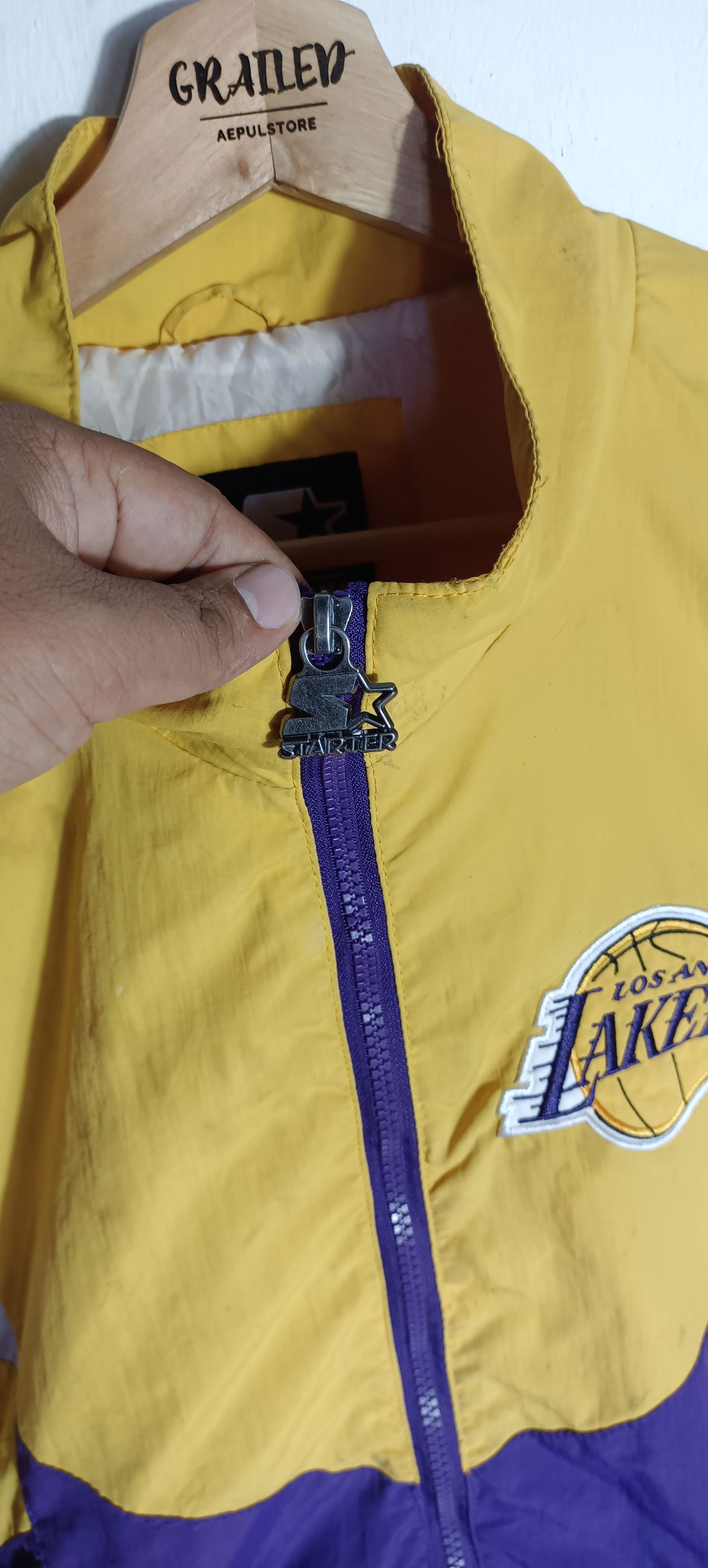 NBA × Starter × Vintage Vintage🔥🔥 L A Lakers Starter Full Zipper Size US XL / EU 56 / 4 - 9 Thumbnail