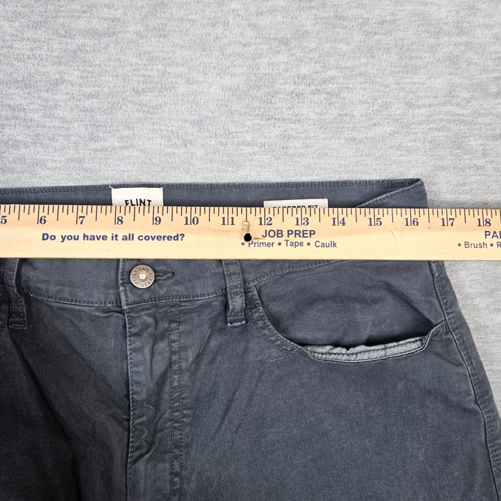 Flint And Tinder Flint and Tinder Pants Men’s Gray Canvas Straight Leg Size 34 Size US 34 / EU 50 - 7 Thumbnail
