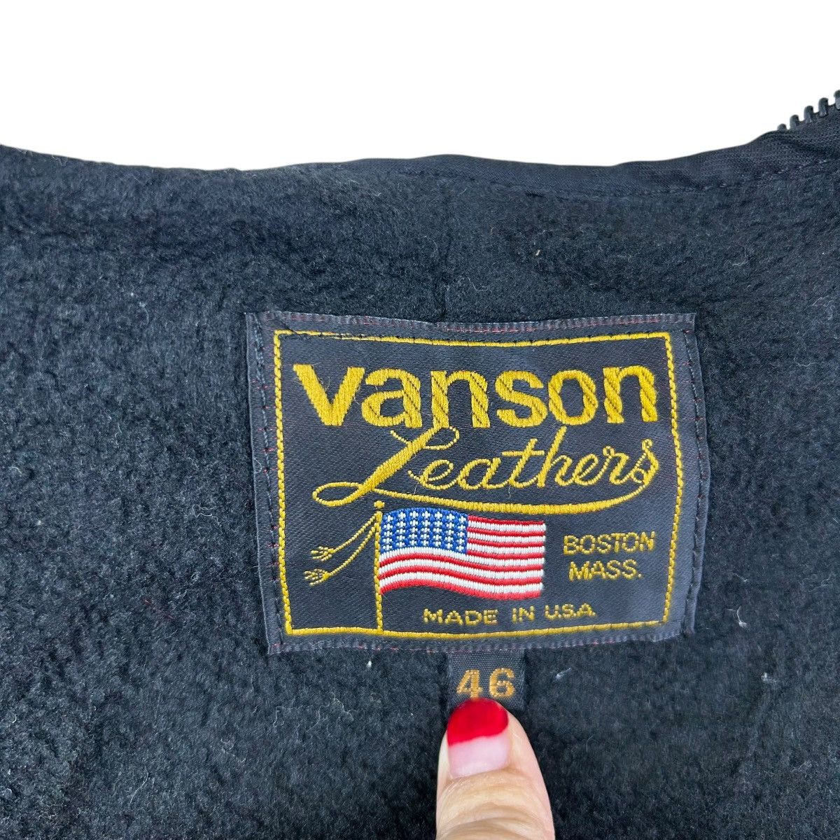Vanson Leathers Vintage Vanson Leathers USA Made in Boston Workwear Size US XL / EU 56 / 4 - 4 Thumbnail