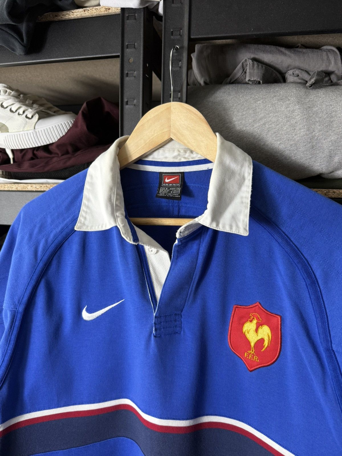 Nike Vintage 90s Nike France Rugby Union Rugby Jersey Long Sleeve Size US M / EU 48-50 / 2 - 3 Thumbnail