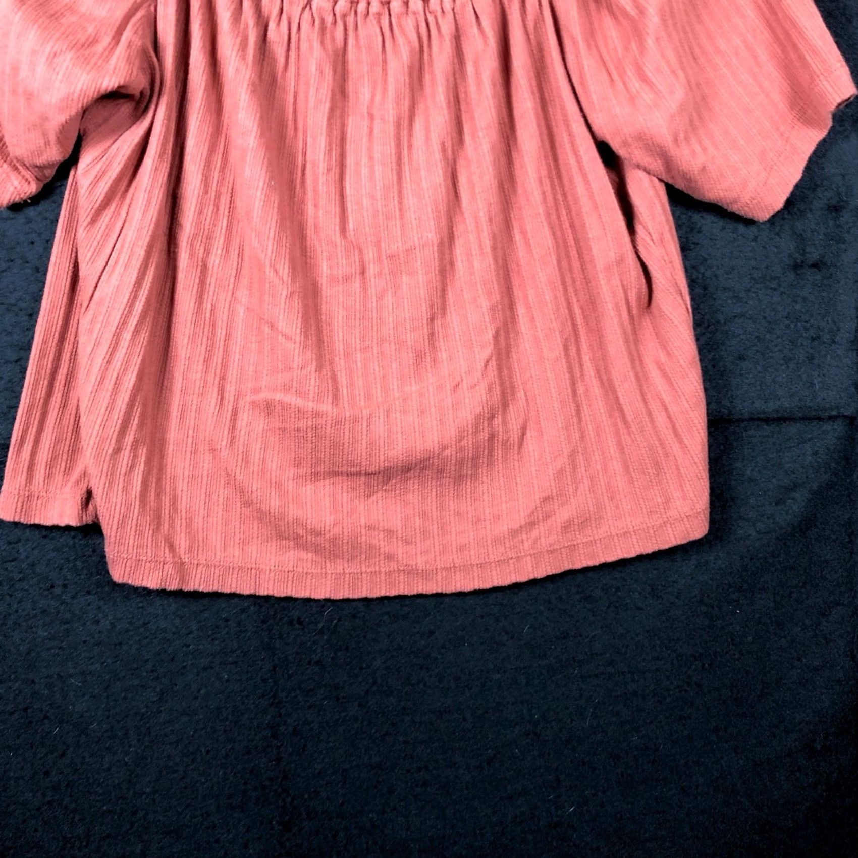 Madewell Madewell Blouse Square Neck Short Sleeve Small Womens Burnt Orange Regular Sleeve Casual Suitable for Travel, Party/Cocktail, Casual, Boho Size S / US 4 / IT 40 - 3 Thumbnail