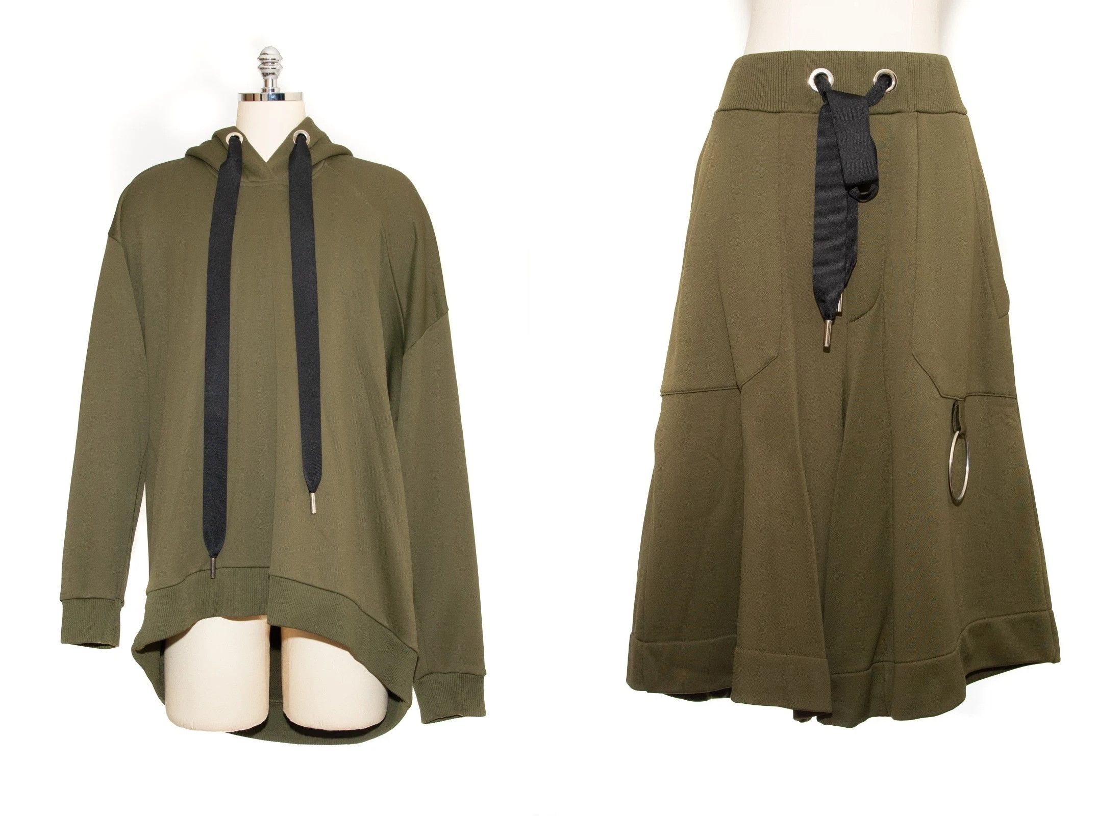 Marques'Almeida Marques Almeida Oversized Jersey Hoodie+Shorts (BUNDLE) Size US 32 / EU 48 - 1 Thumbnail