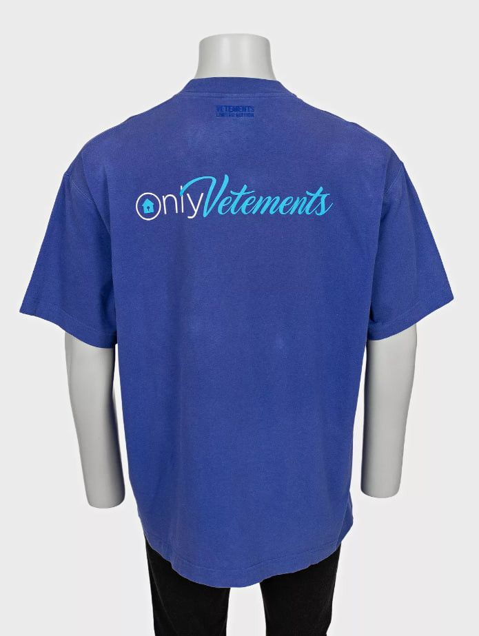 Vetements Vetements 'OnlyVetements' OnlyFans Logo T-Shirt Blue Size US S / EU 44-46 / 1 - 1 Thumbnail