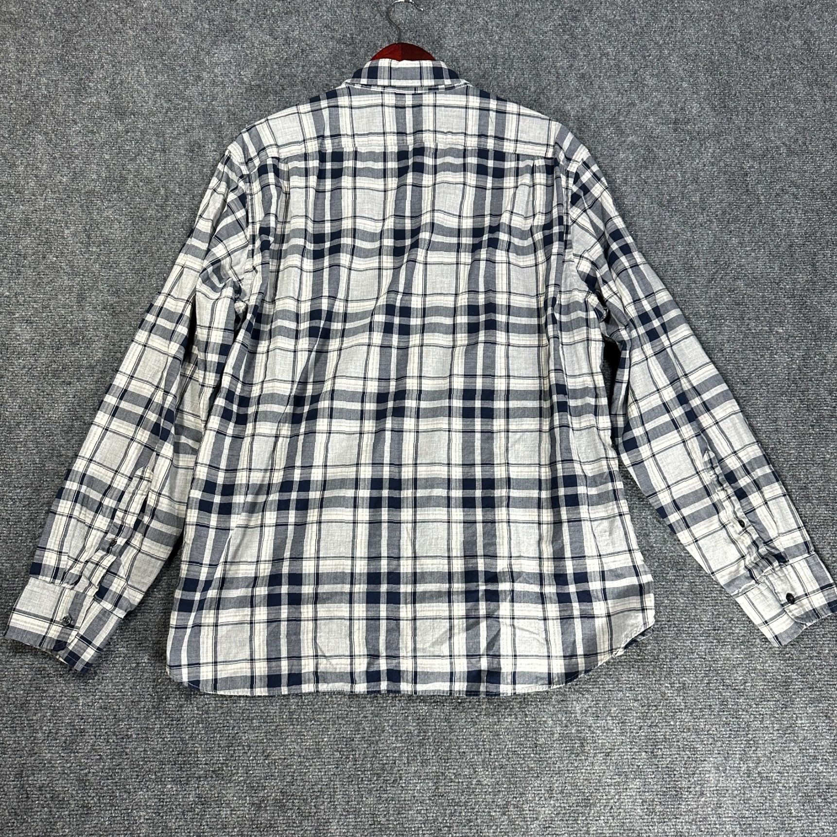 J.Crew J. Crew Shirt Mens XL Gray Plaid Cotton Long Sleeve Button Down Pocket Size US XL / EU 56 / 4 - 7 Thumbnail
