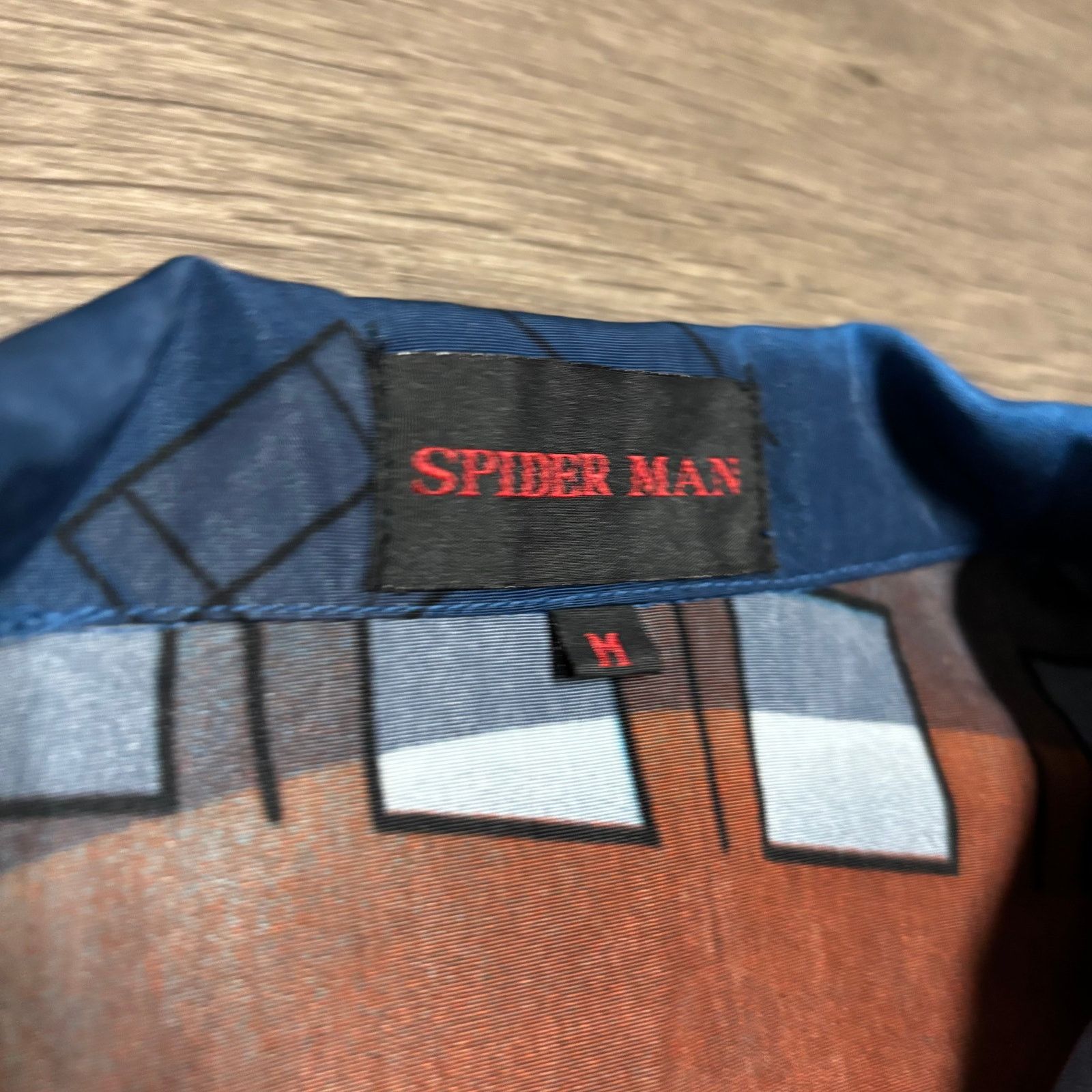 Marvel Comics × Vintage Vintage Spiderman AOP Button Shirt Sz M Size US M / EU 48-50 / 2 - 3 Thumbnail