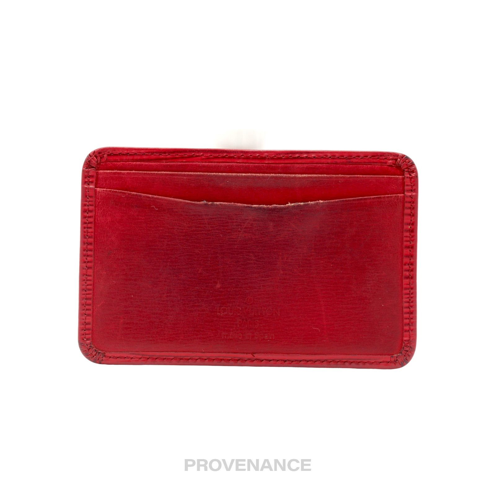 Louis Vuitton 🔴 Louis Vuitton Card Holder Wallet - Red Epi Leather Size ONE SIZE - 3 Thumbnail
