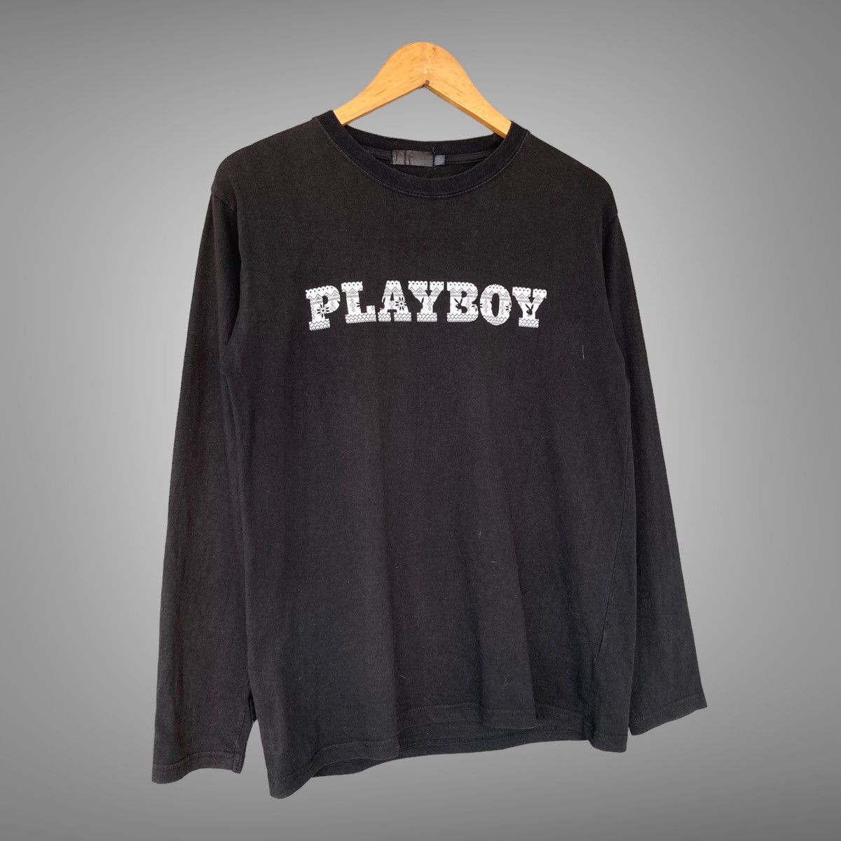 Playboy × Vintage Vintage Playboy Spell Out Logo Longsleeve Size US M / EU 48-50 / 2 - 6 Thumbnail