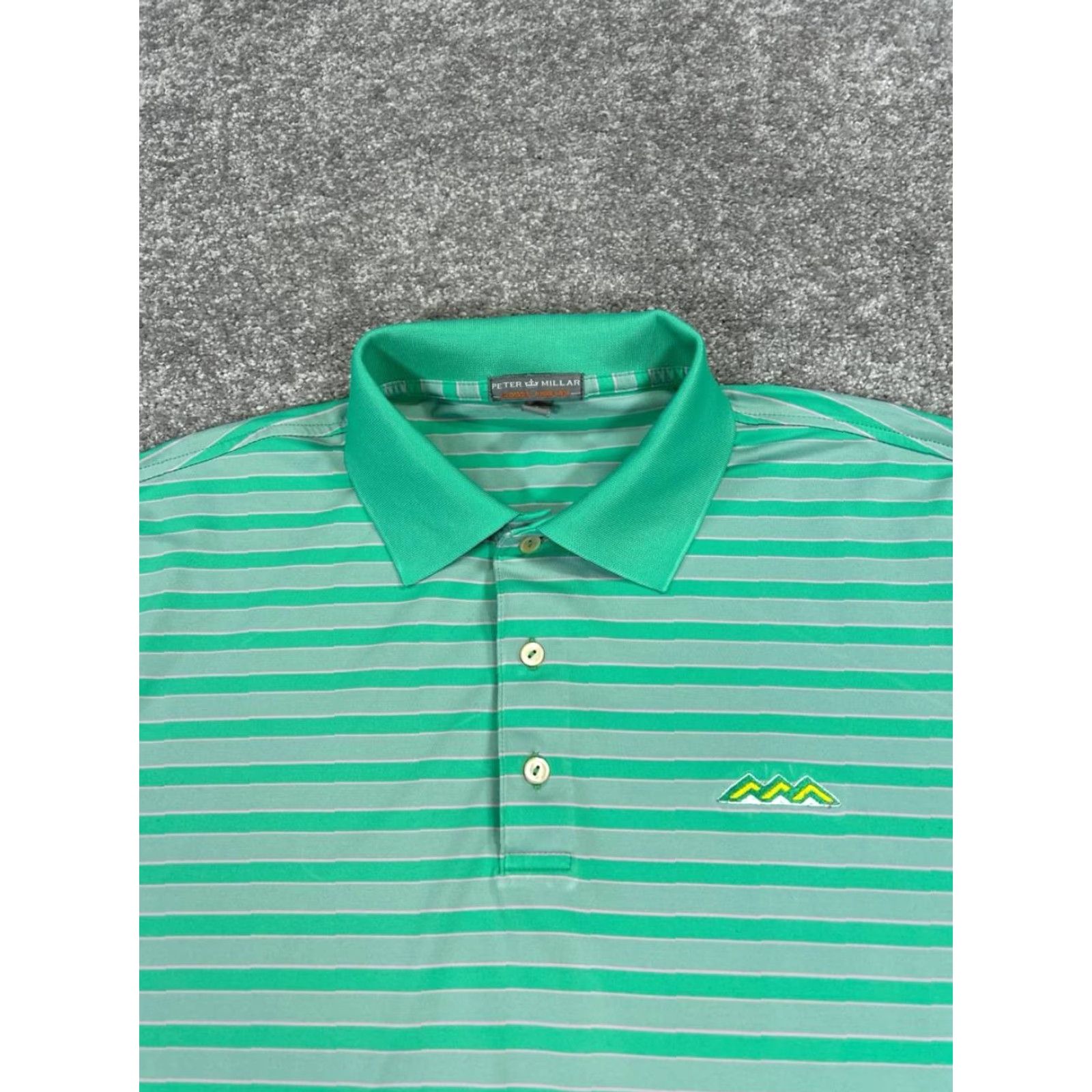 Peter Millar Peter Millar Shirt Mens Large Green Pink Summer Comfort Golf Logo Polo Size US L / EU 52-54 / 3 - 2 Thumbnail