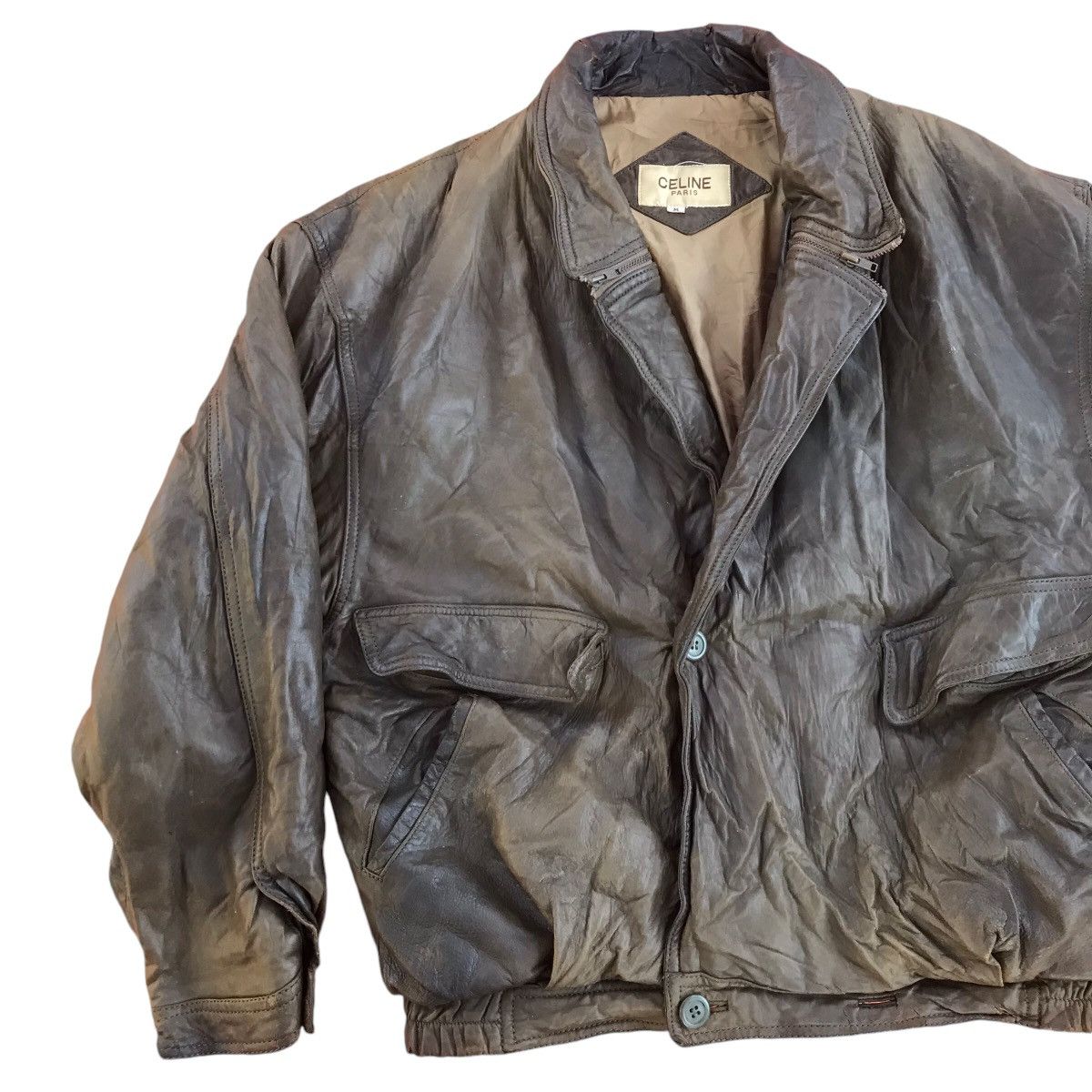 Celine RARE VINTAGE CELINE PARIS LEATHER JACKET Size US M / EU 48-50 / 2 - 3 Thumbnail