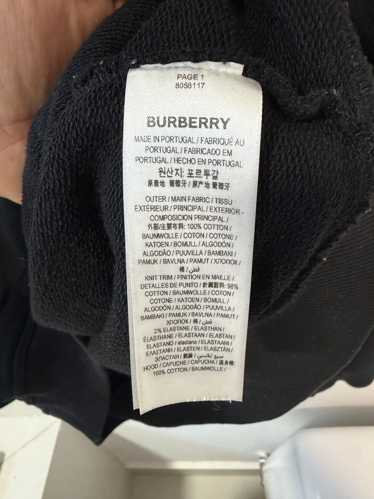 Burberry Burberry cotton check hoodie Size US XL / EU 56 / 4 - 5 Thumbnail